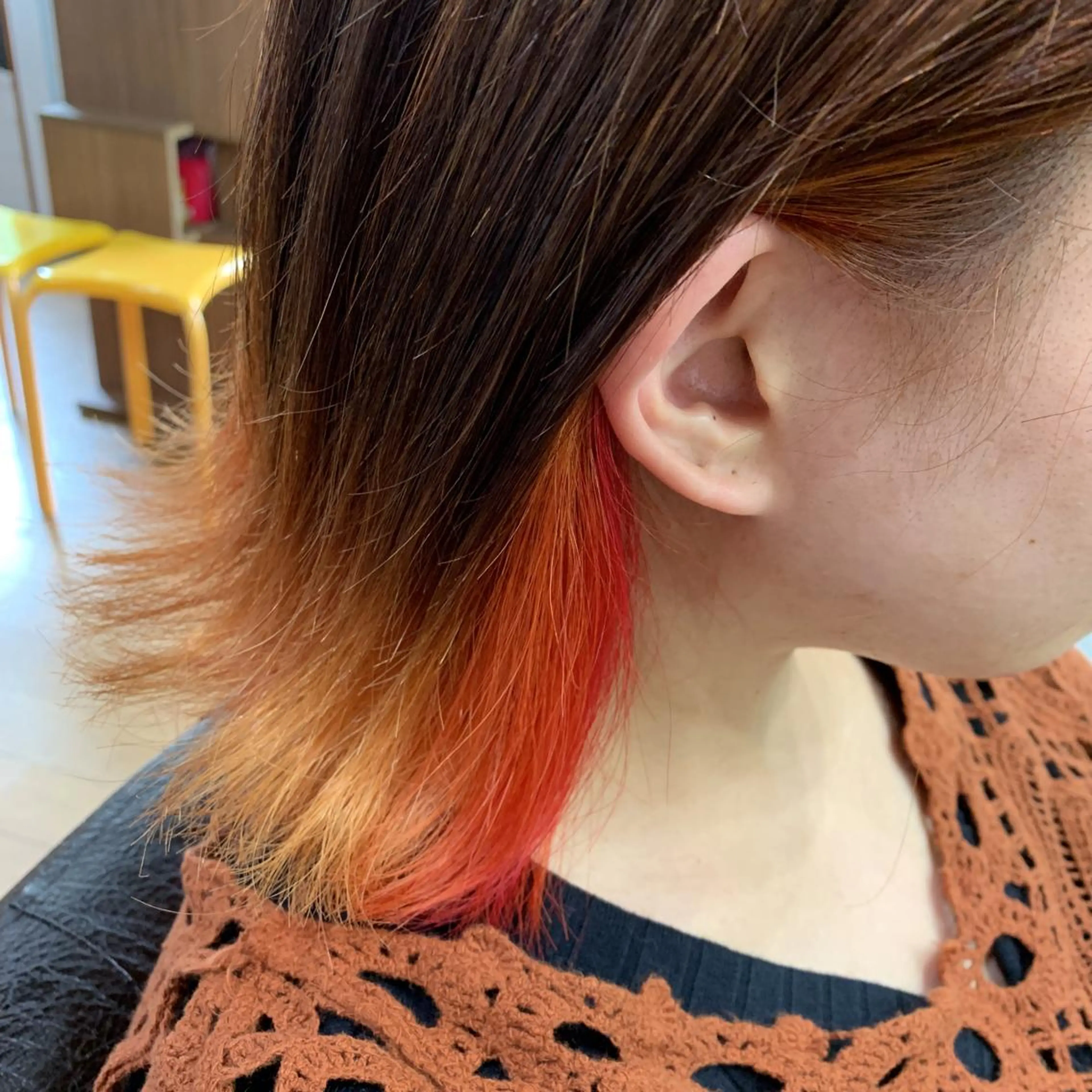 ミディアム カラー R ri R takagiのヘアスタイル