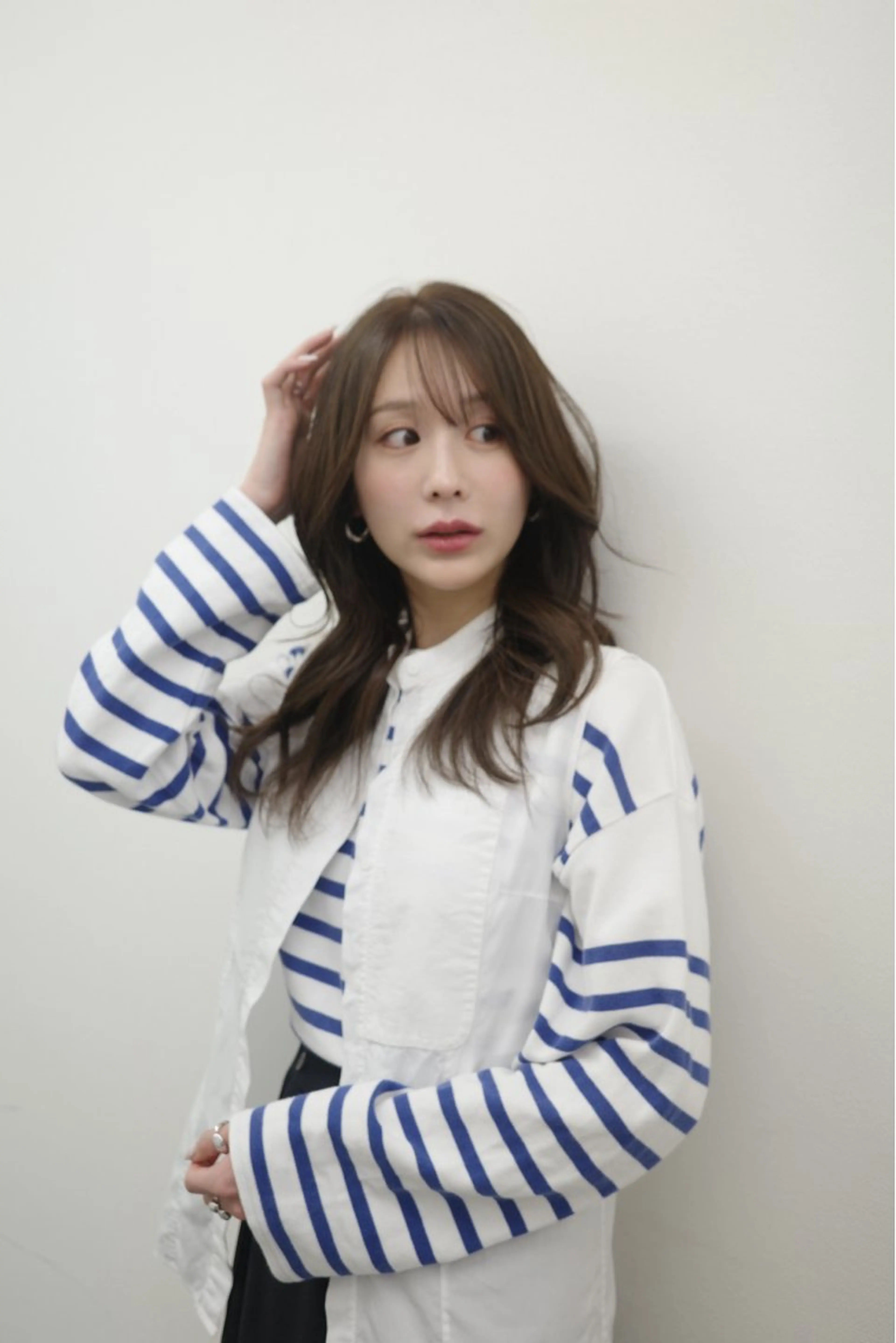 ロング カラー アディクシーカラー バレイヤージュ ブリーチ デザインカラー ダブルカラー カット ヘアカラー トリートメント opus 店長大和 レイヤー/赤み消しのヘアスタイル