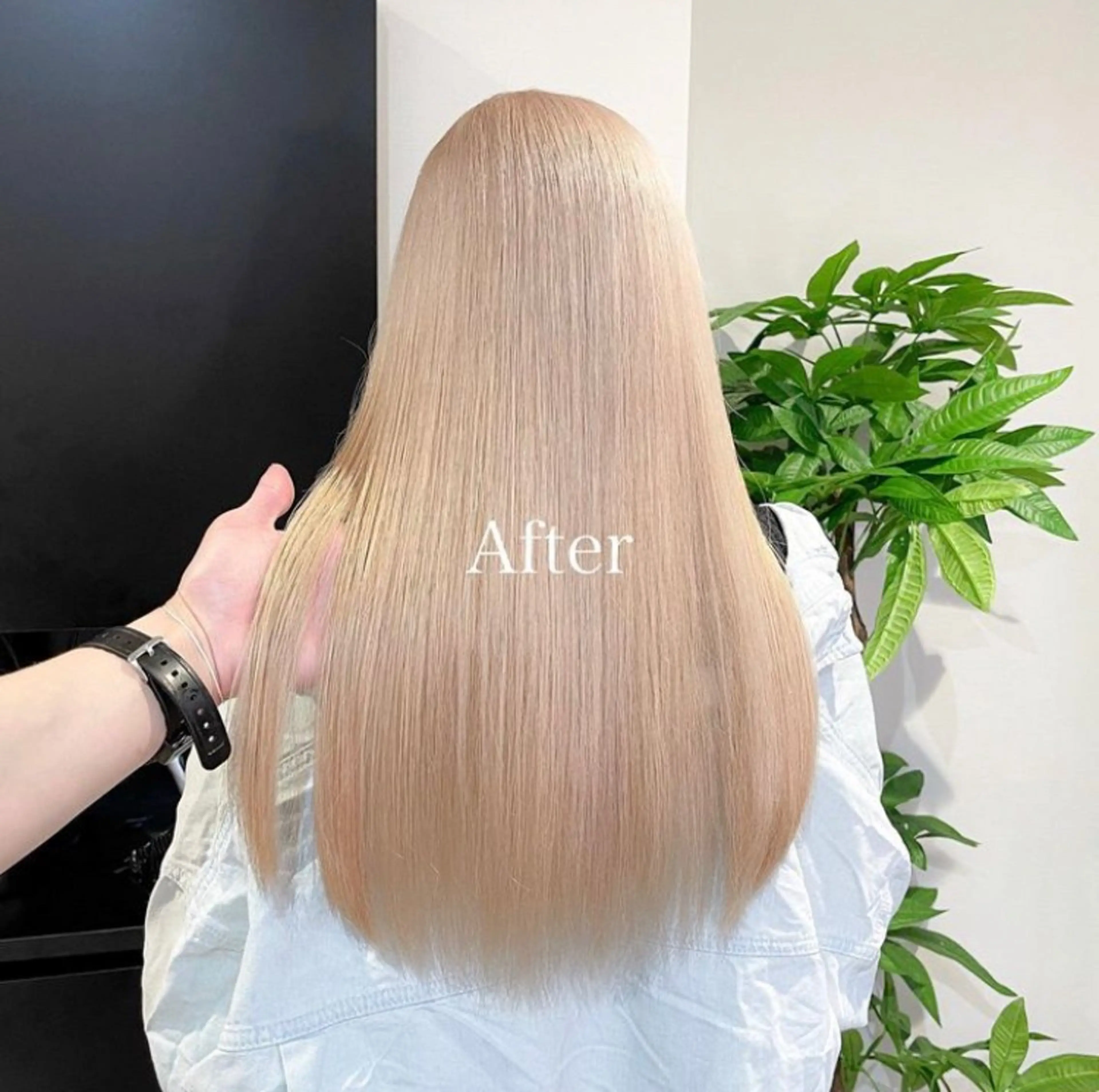 ロング カラー ブリーチ ヘアカラー トリートメント Avenir~axe~所属・カラー職人 🍎IKUMI🍎のヘアスタイル