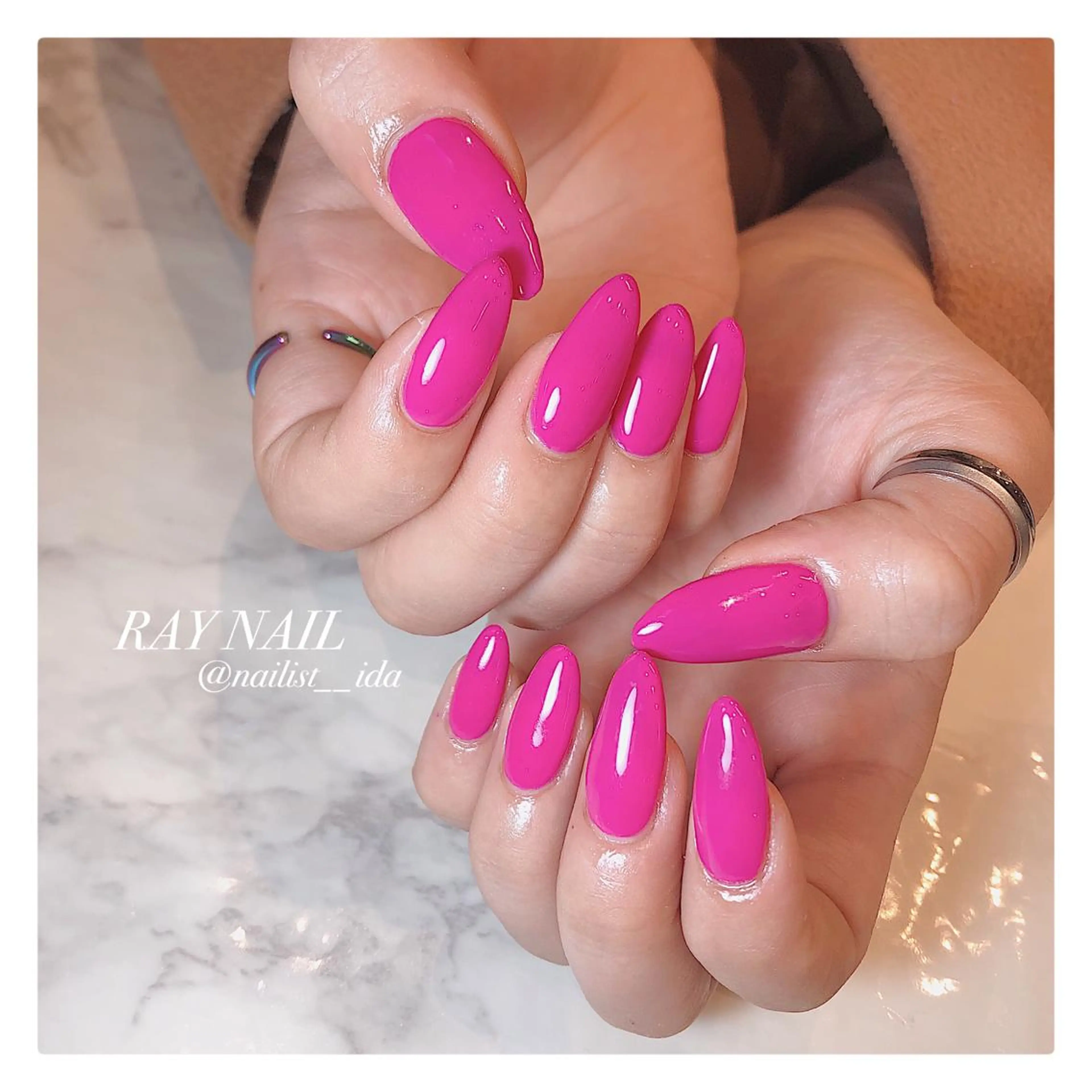 ネイル ワンカラーネイル Arowa 伊田のネイルデザイン