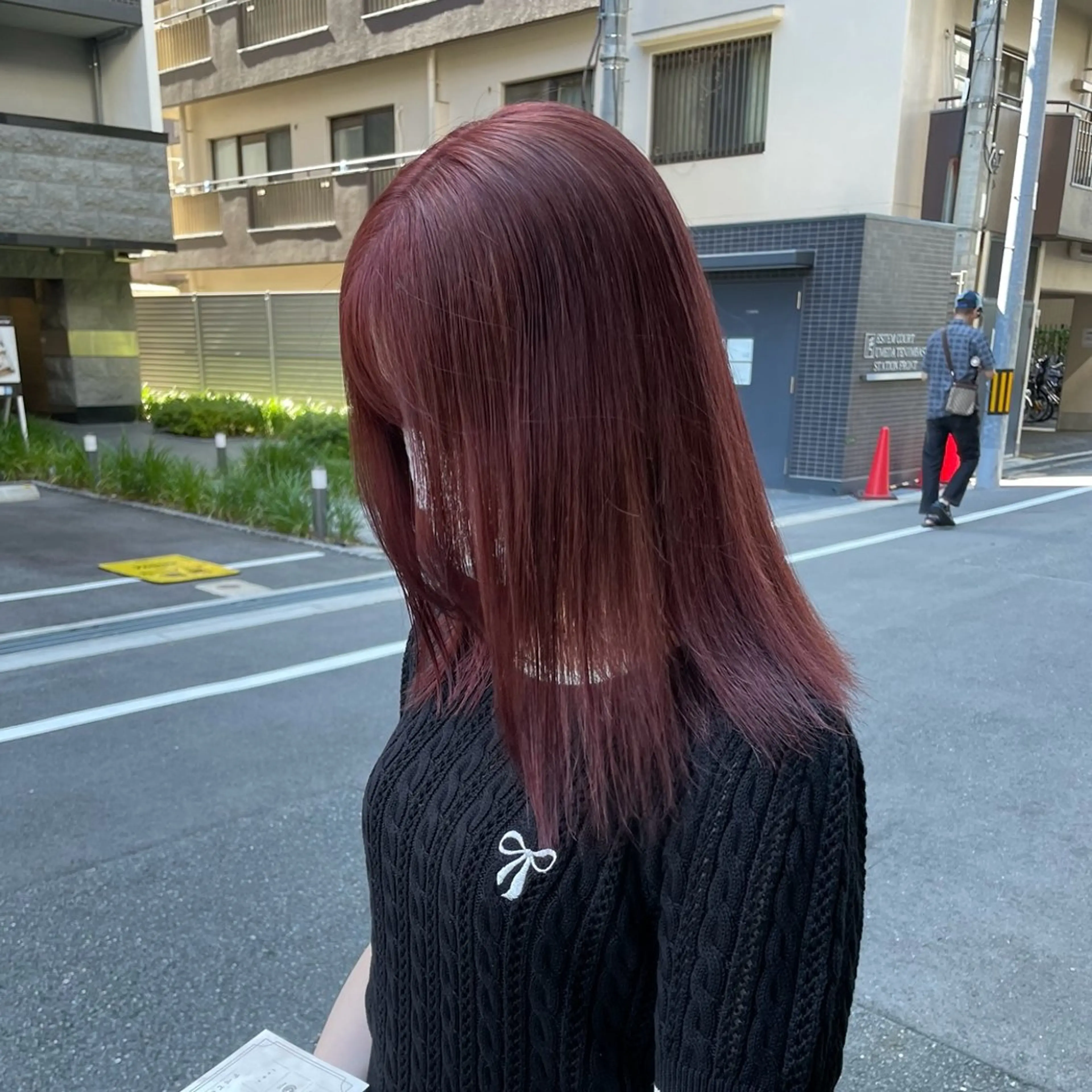 セミロング カラー ヘアアレンジ/ 暖色🩵hazukiのヘアスタイル