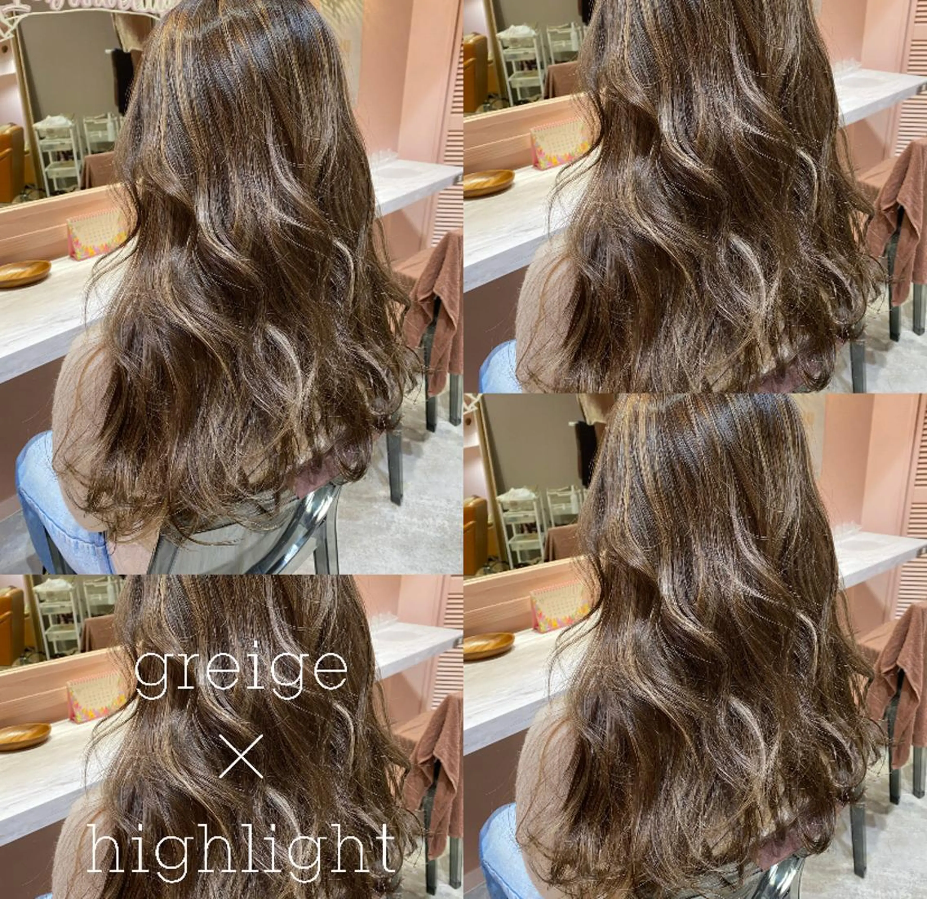 セミロング カラー パーマ キッズ ハイライトカラー ハイライト RIYA❤︎ Aujuaソムリエのヘアスタイル