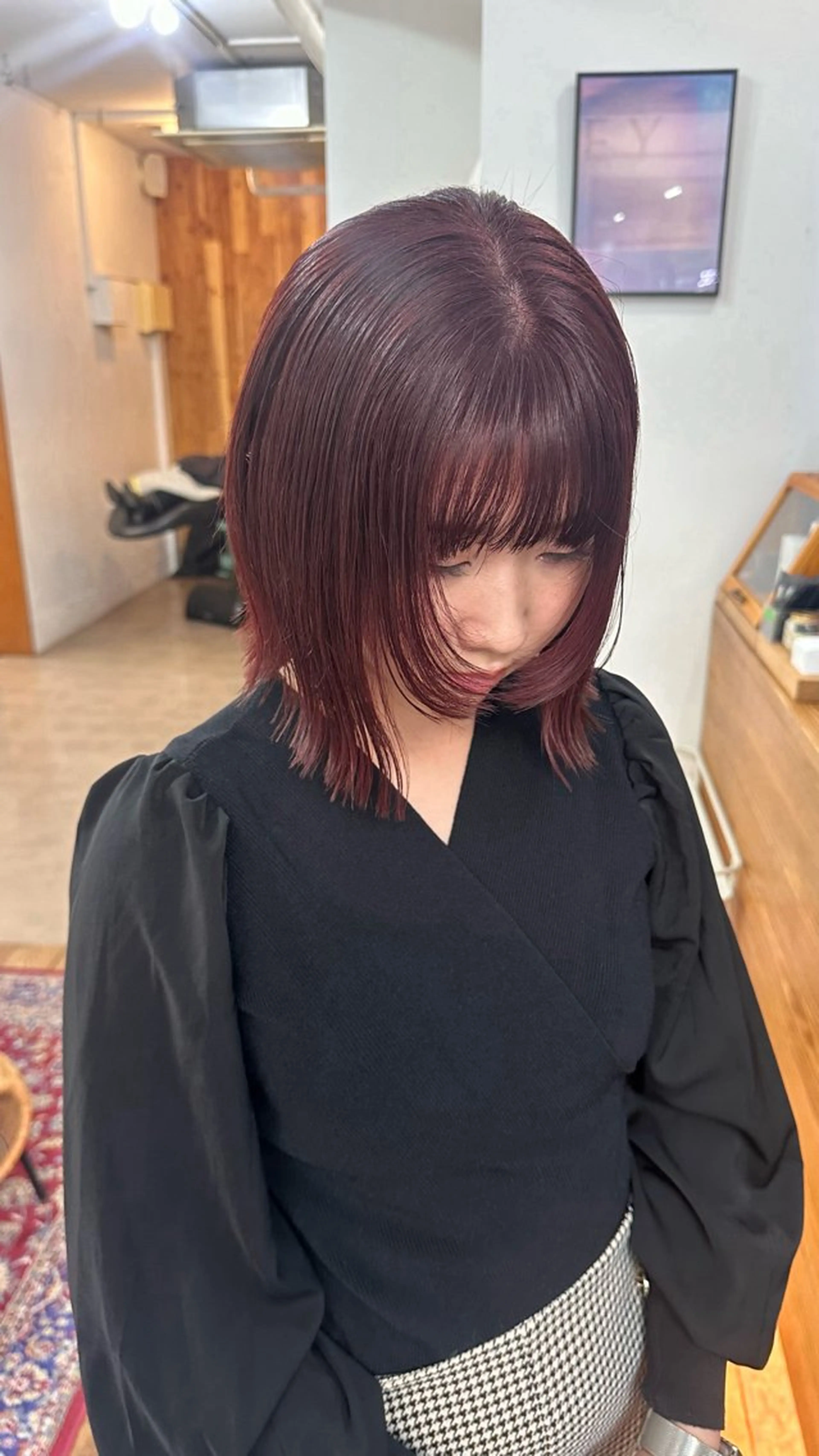 ミディアム カラー 🪭risa 暖色/レイヤー🪭のヘアスタイル