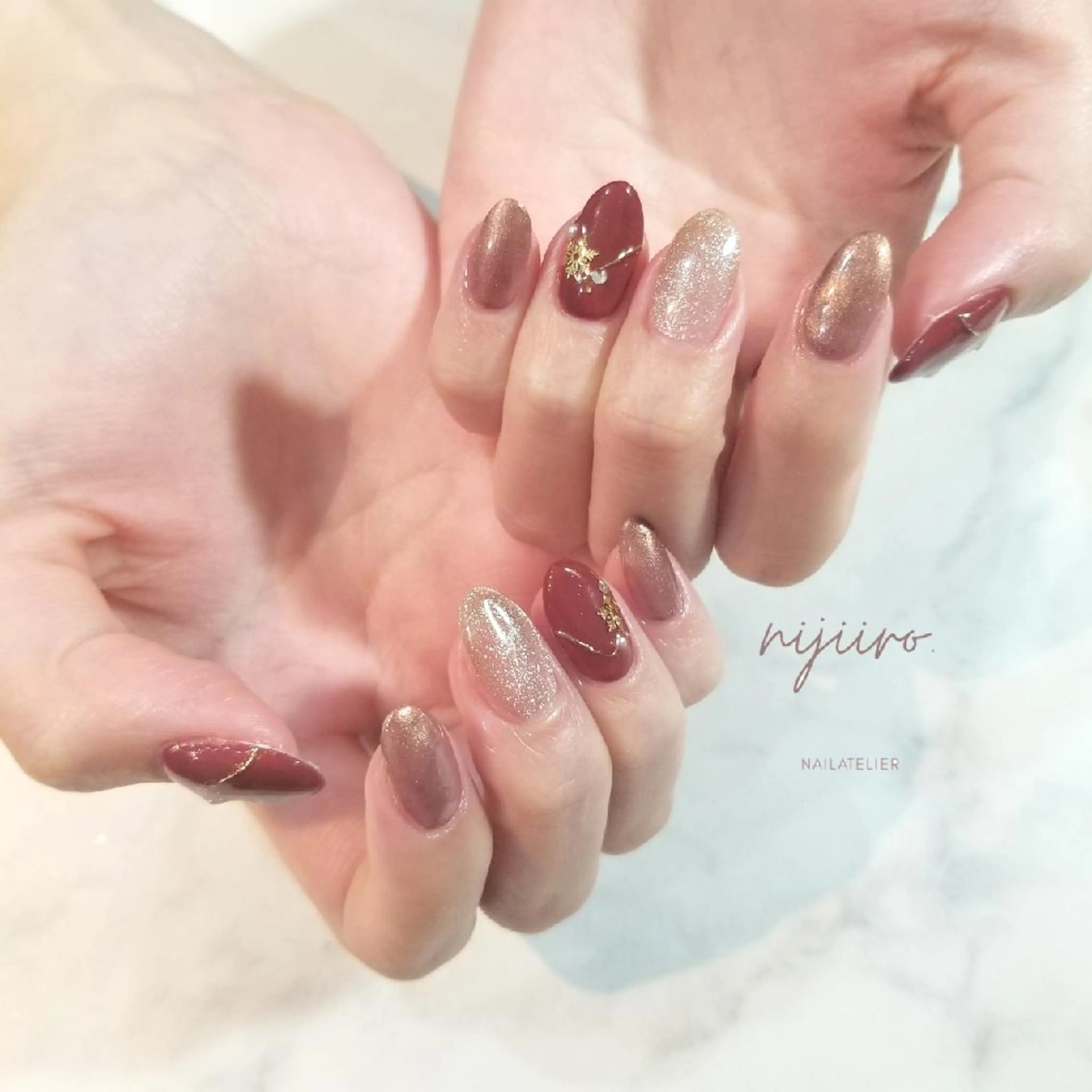 ネイル ハンドネイル nijiiro🌈 サトウのネイルデザイン