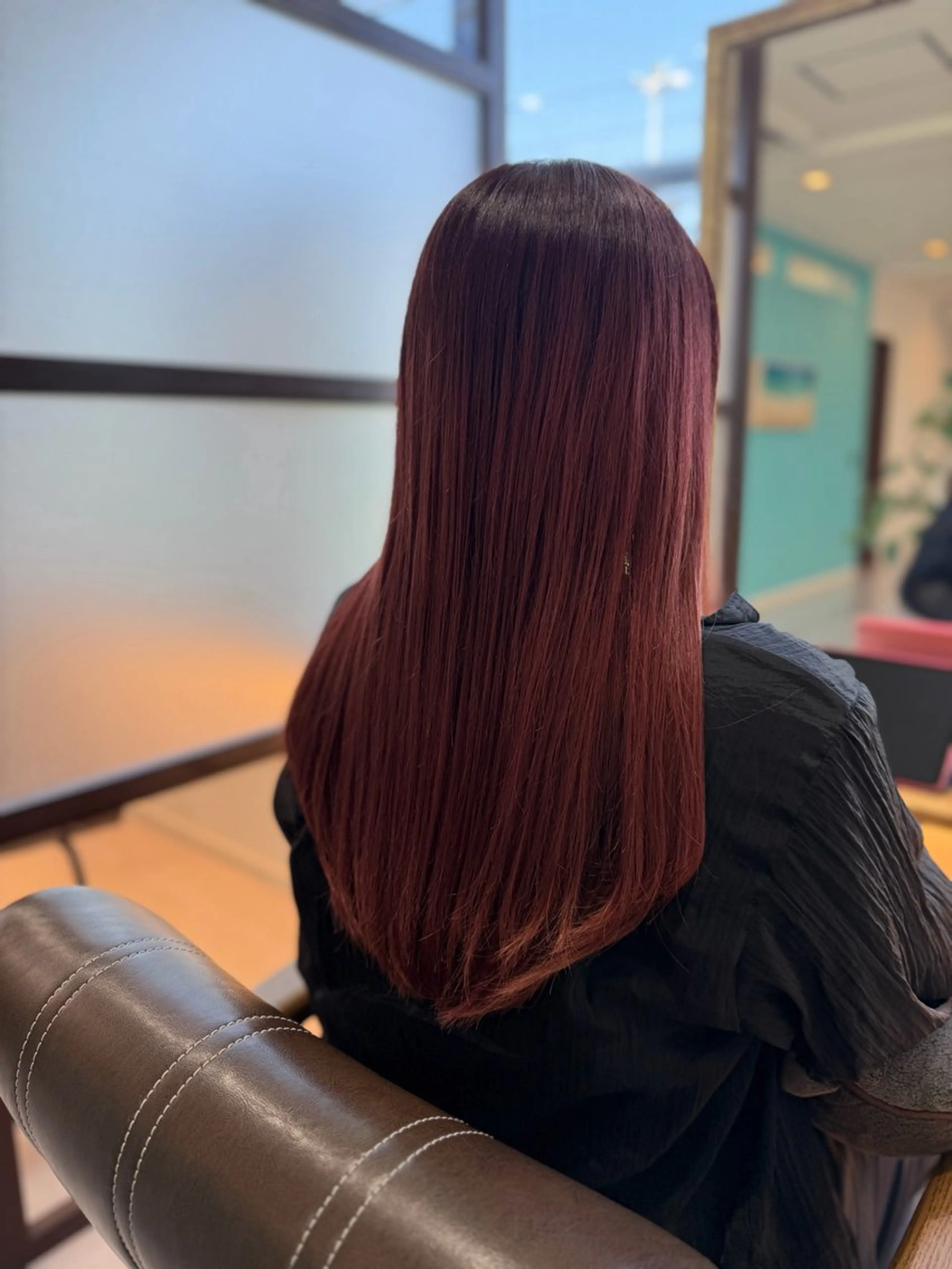 ロング カラー ブリーチ ブリーチなしカラー ピンクカラー hair&make Lokahiのマツエク・マツパデザイン