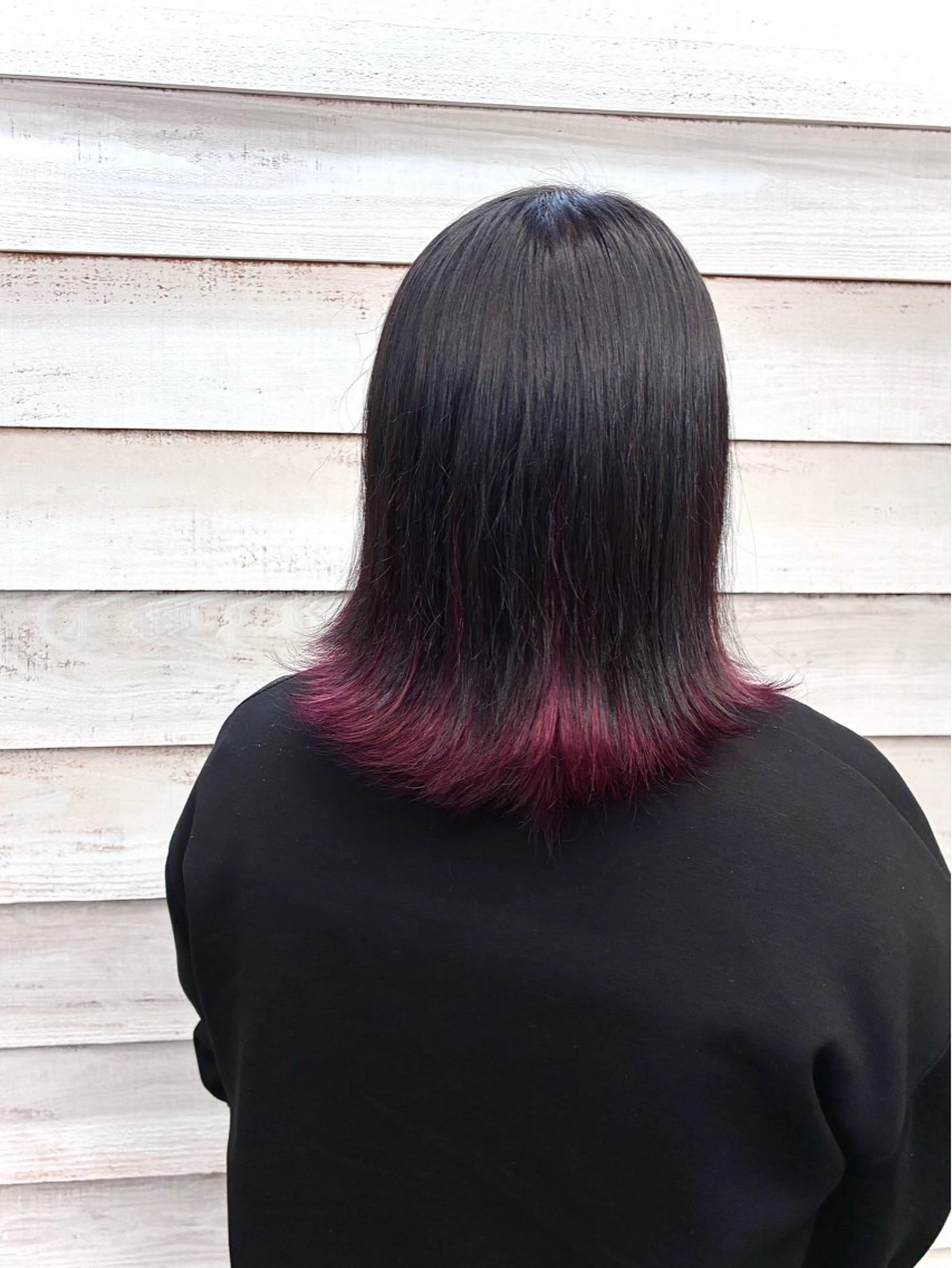 ミディアム カラー インナーカラー ヘアカラー 佐藤 隆太のヘアスタイル