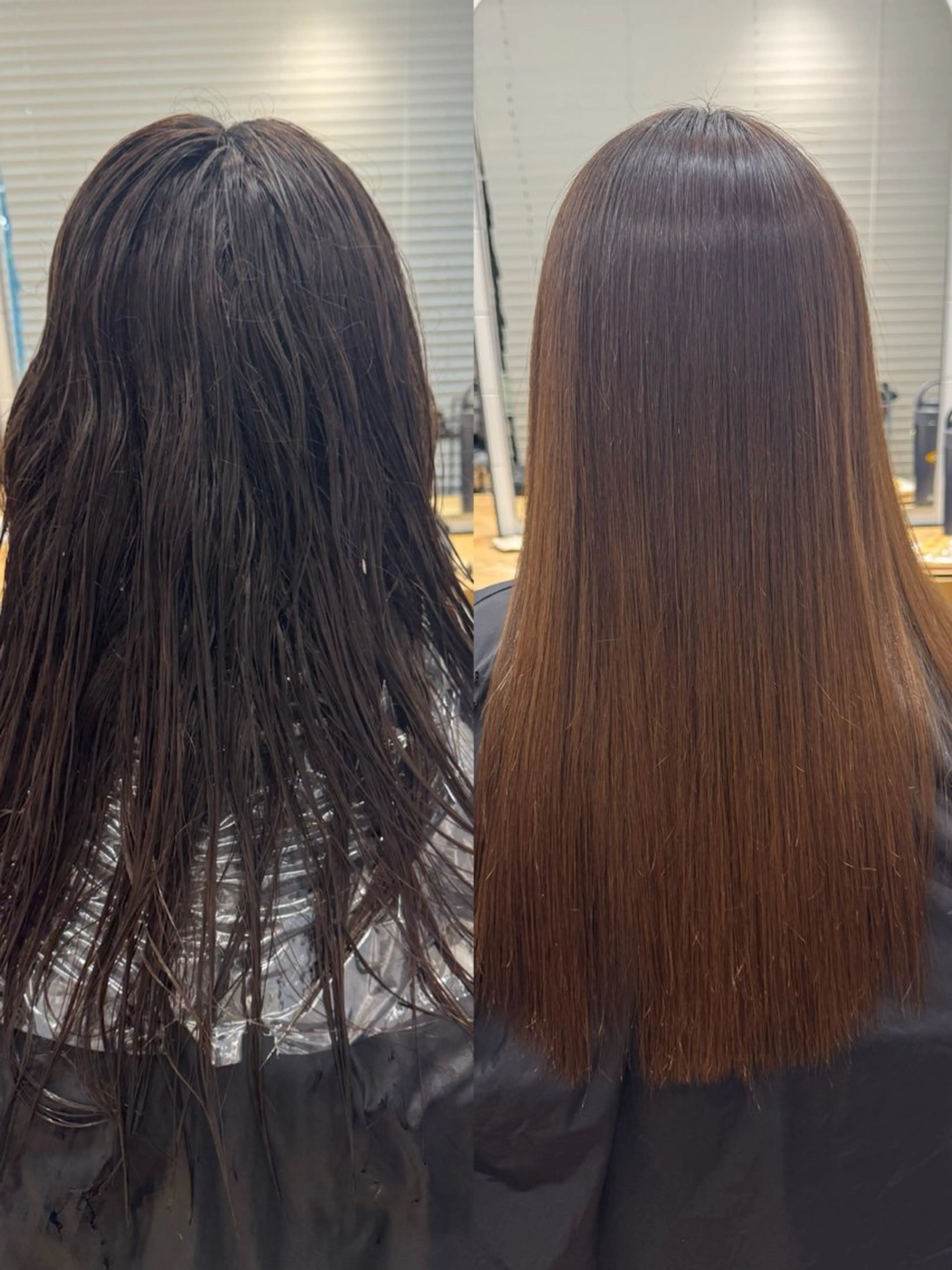 ロング 縮毛矯正 ナカバチ ユイ🌼 Rizm greenのヘアスタイル