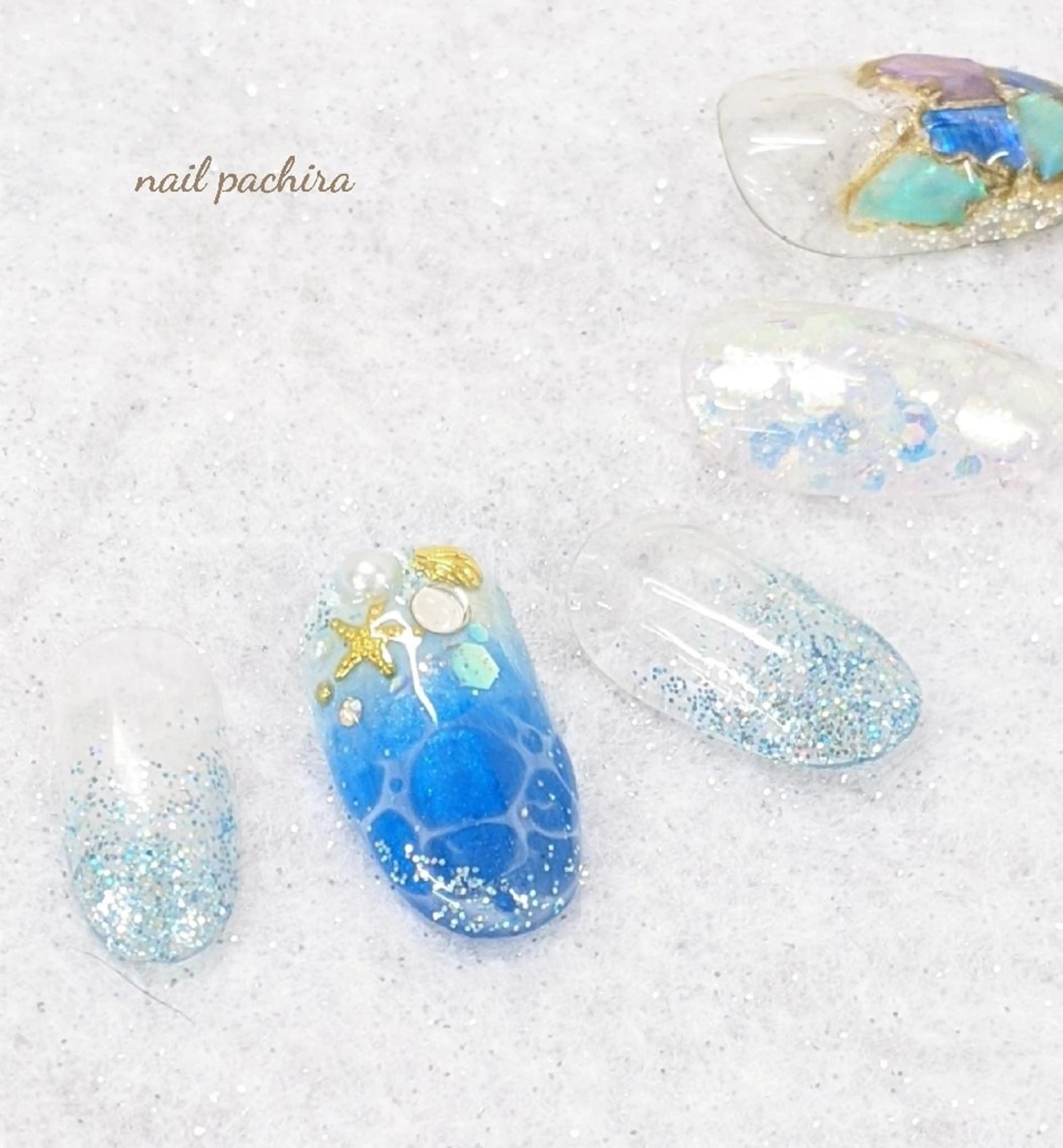 ネイル 夏ネイル ネイルパキラ ゆうのネイルデザイン