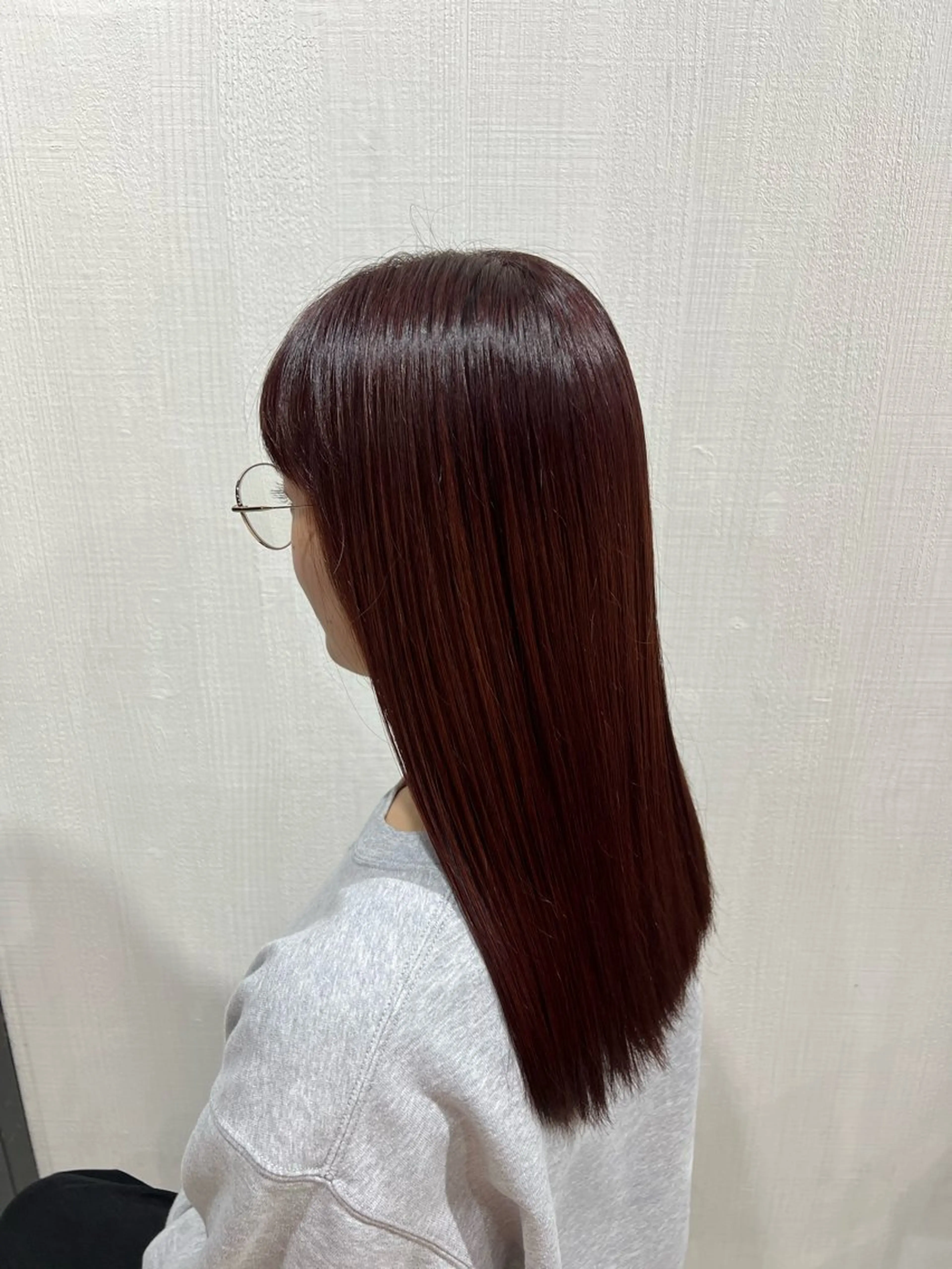 セミロング カラー ヘアカラー トリートメント ayumi / 郡山/暖色カラーのヘアスタイル