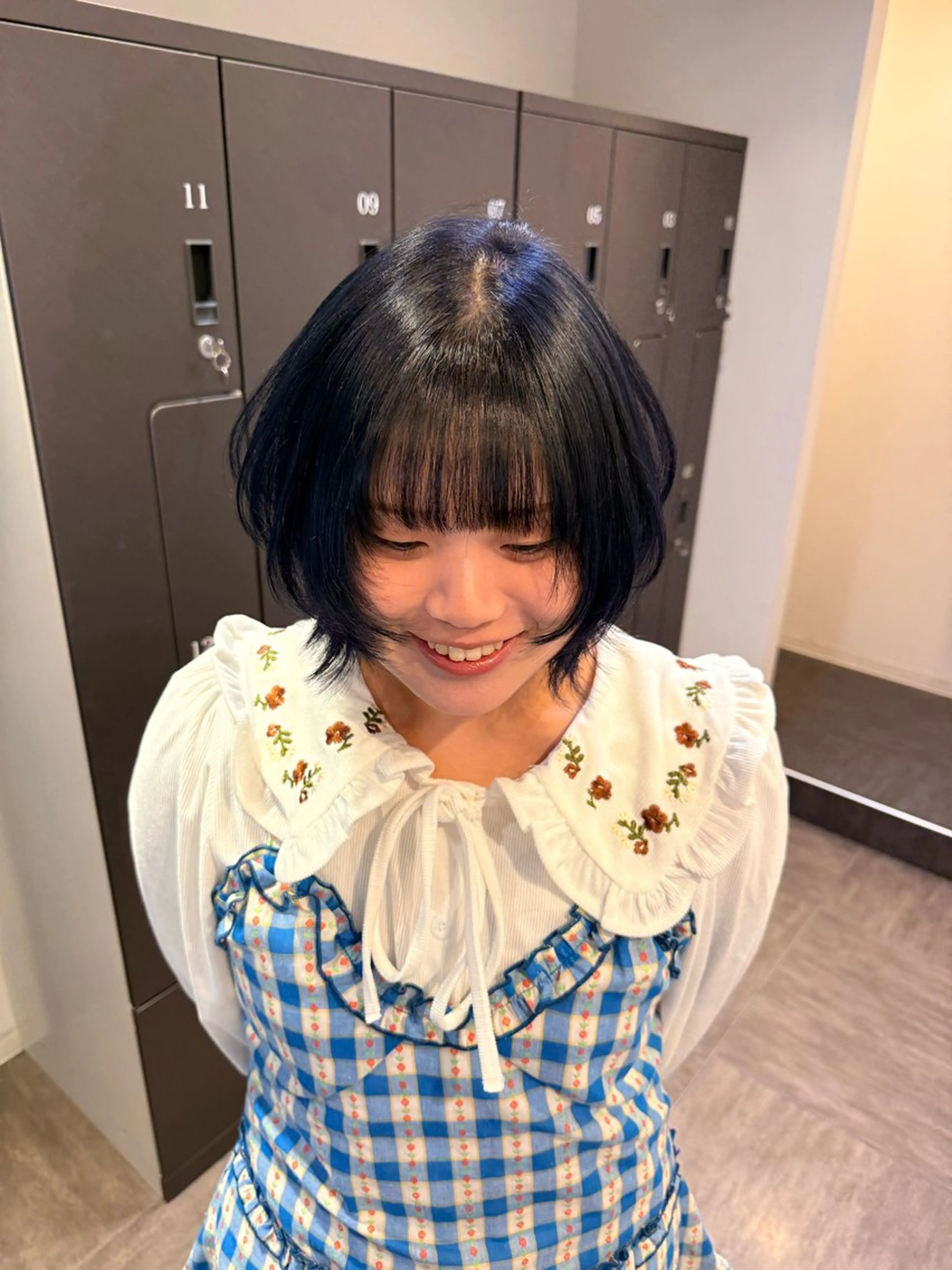 ミディアム カラー ヘアカラー レイヤー/艶カラー ROKUのヘアスタイル