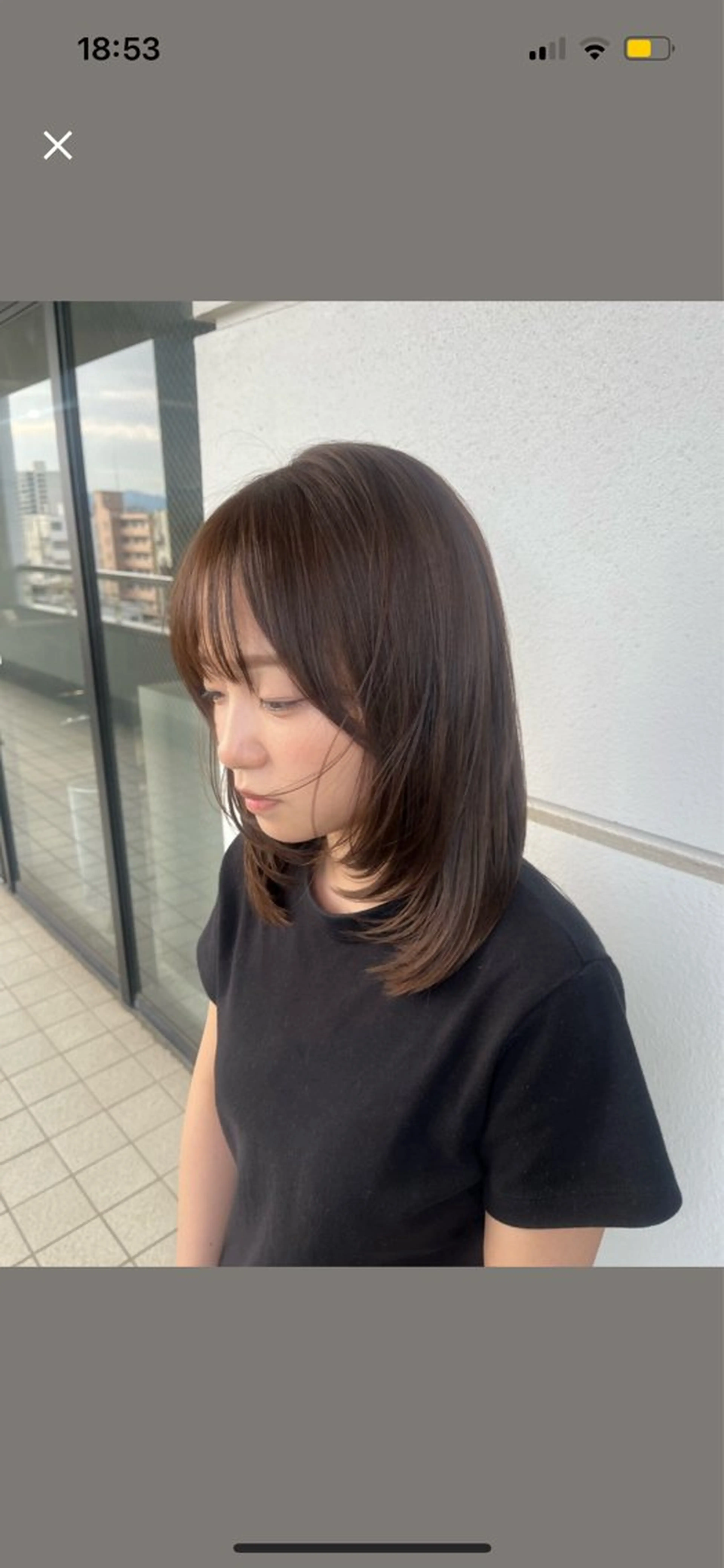 セミロング カット ヘアカラー トリートメント 髪質改善×韓国ヘア 🫧天神美容室のヘアスタイル