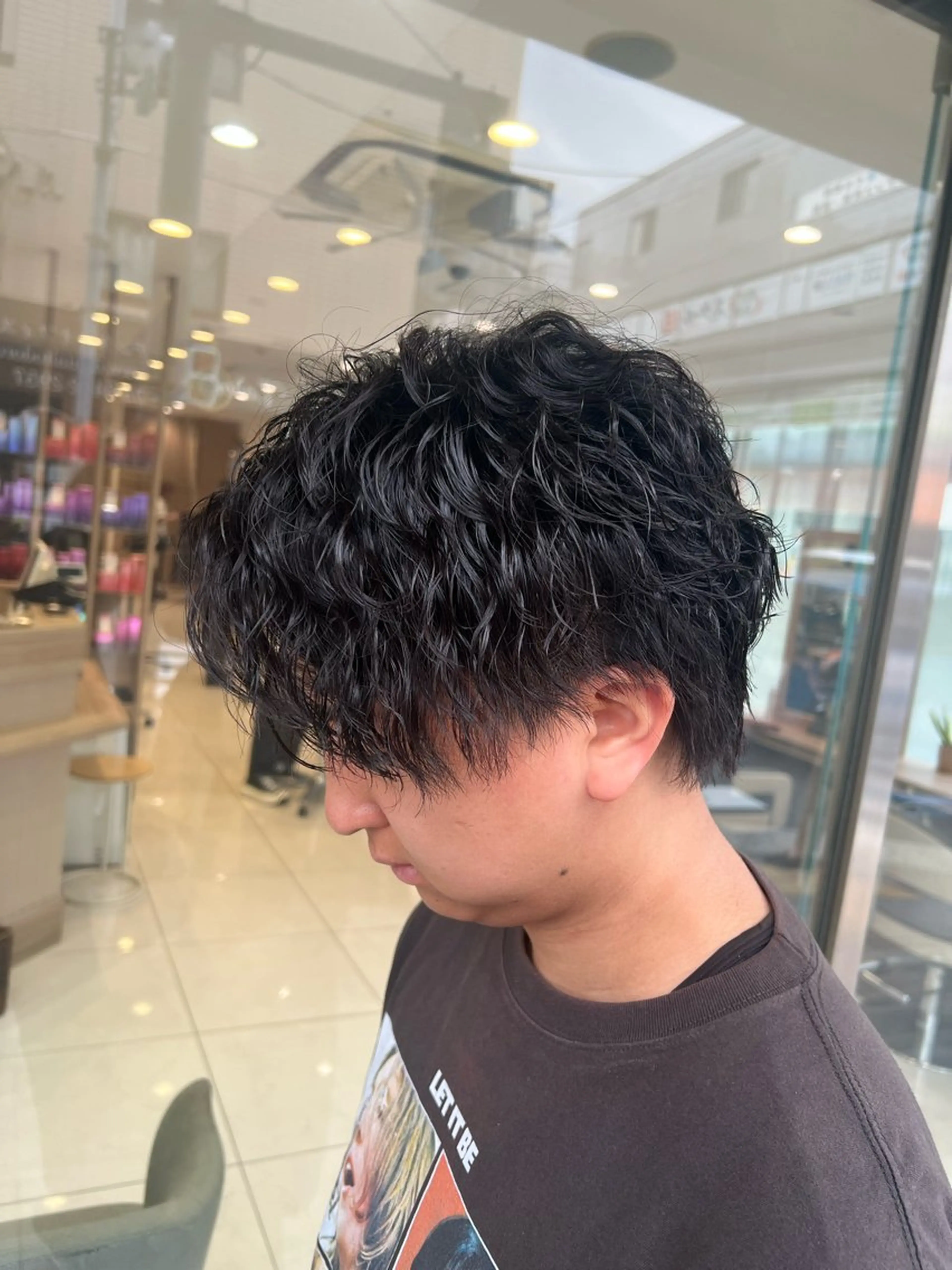 パーマ メンズ カット パーマ SENA 再現性 パーマと縮毛矯正のヘアスタイル