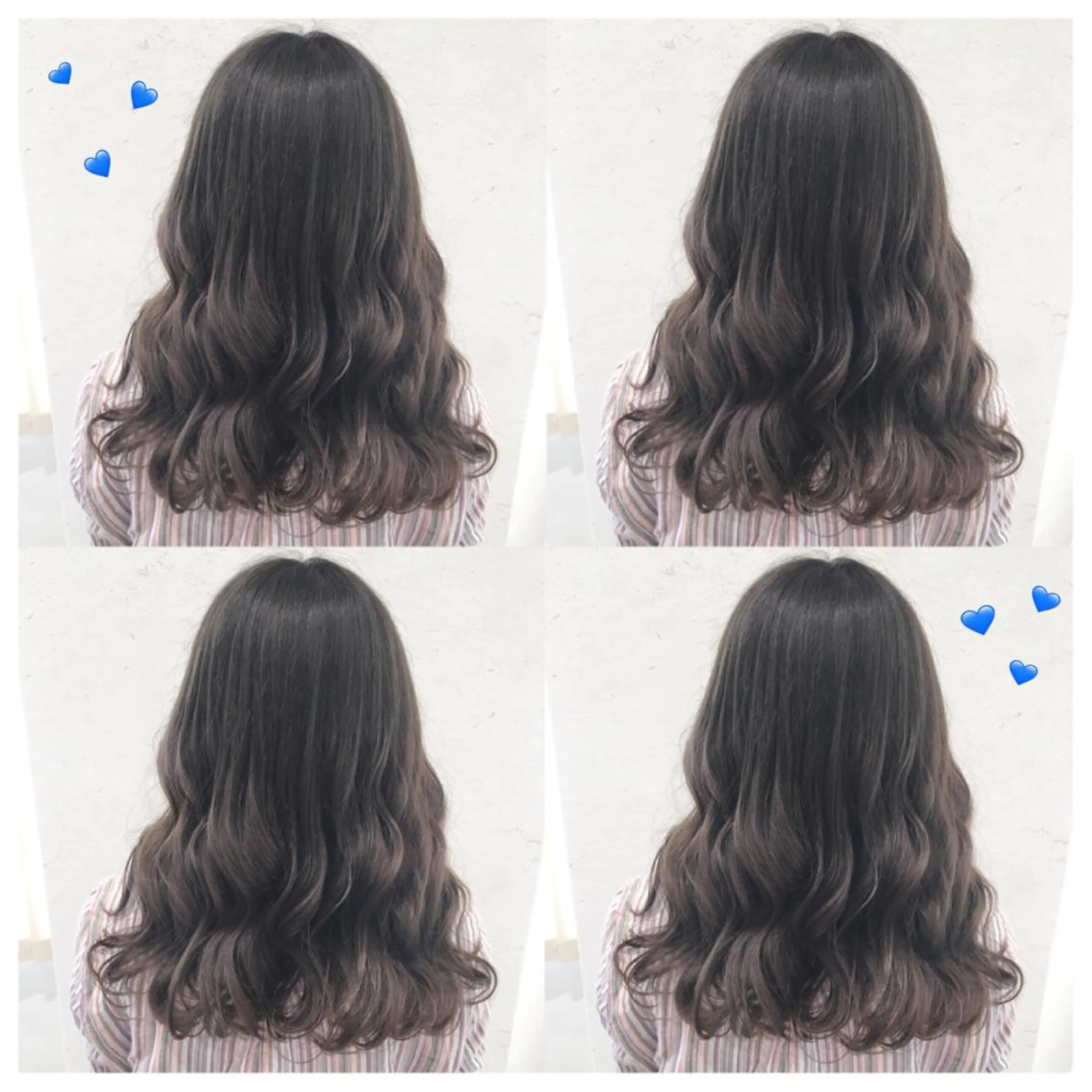 セミロング カラー ブリーチ ブラウンカラー グレージュ 韓国ヘア得意❤︎森澤 悠佳のヘアスタイル