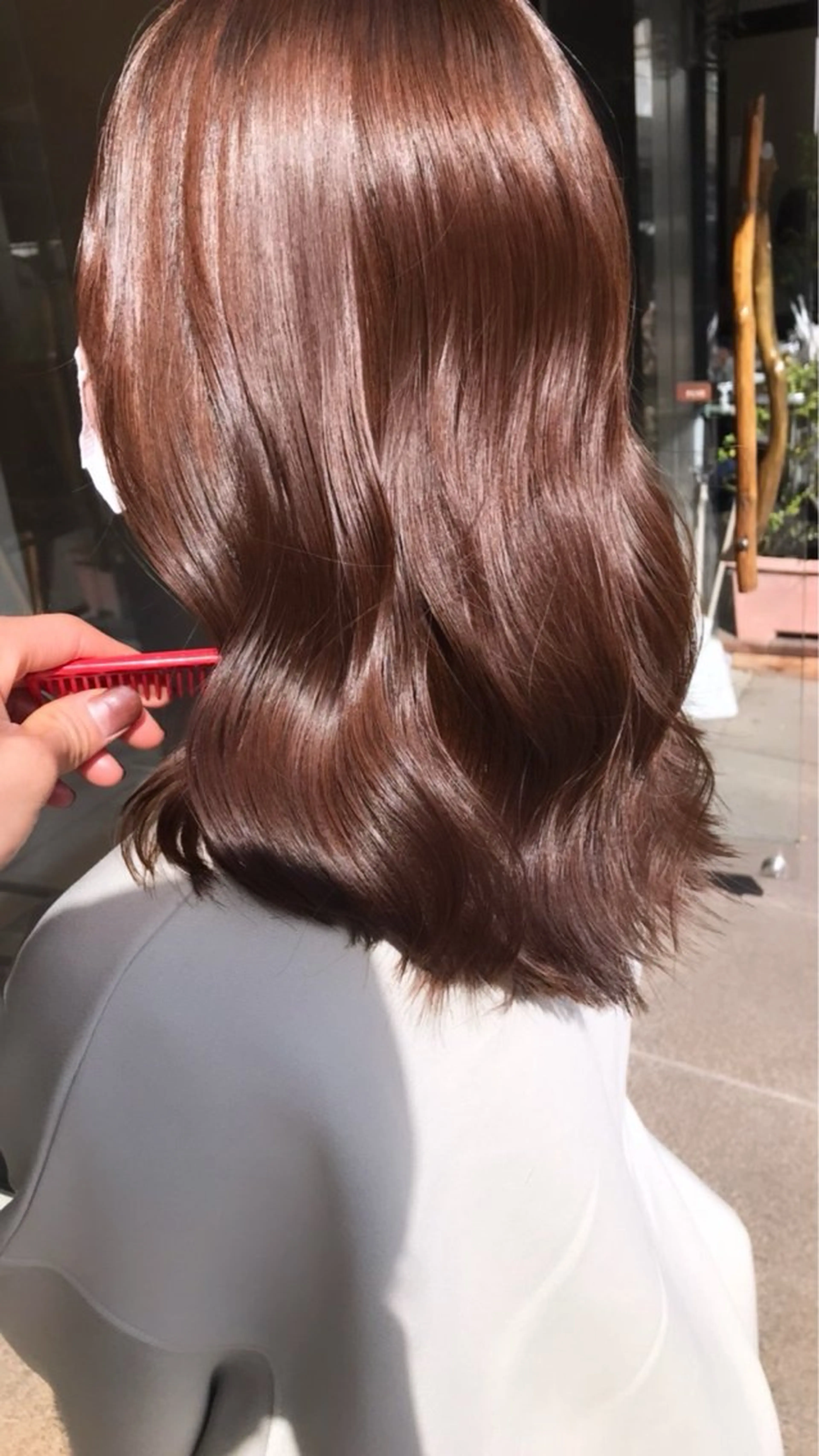 セミロング 河部 真子のヘアスタイル