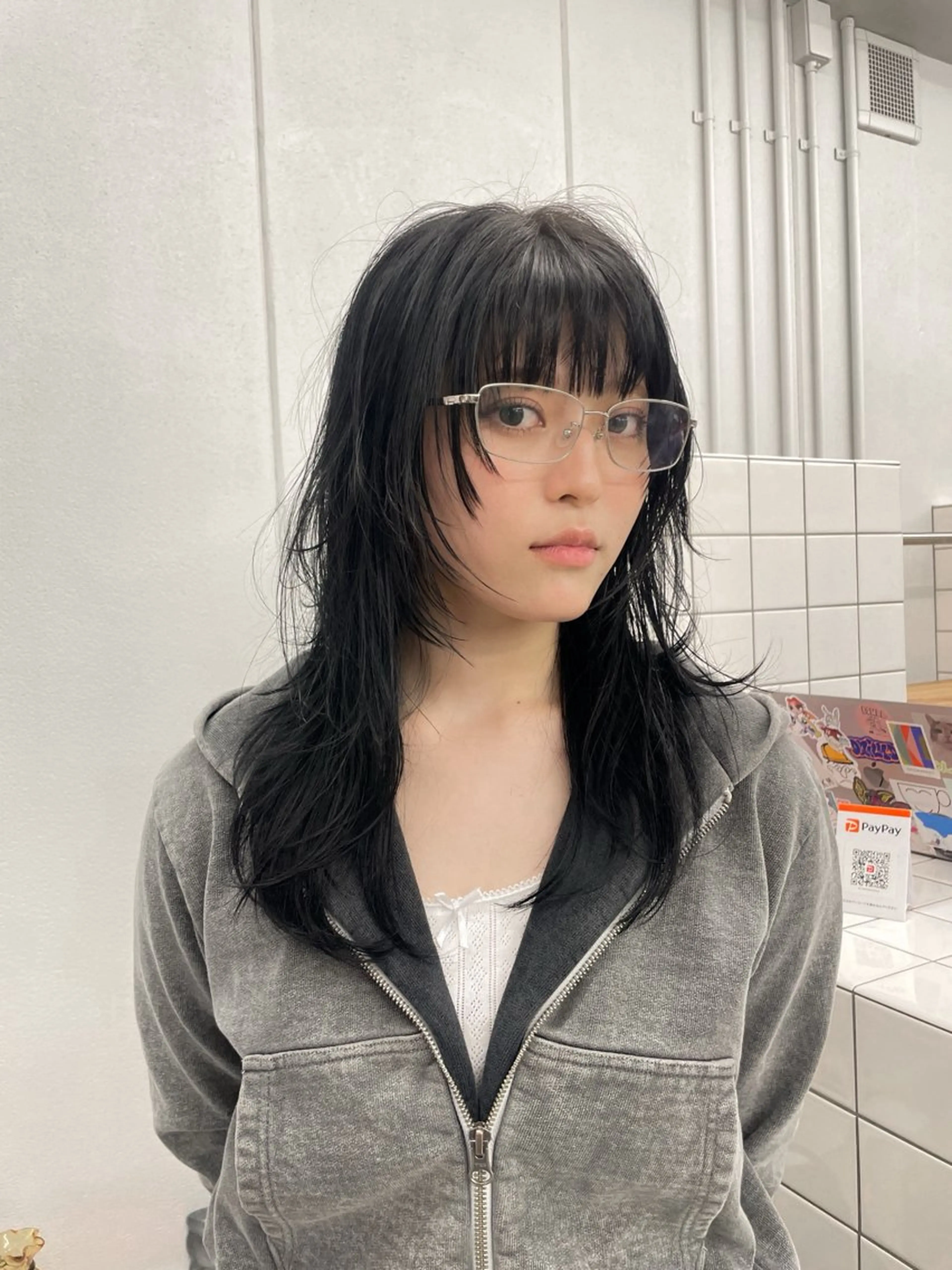 セミロング カラー カット 関 京磨のヘアスタイル