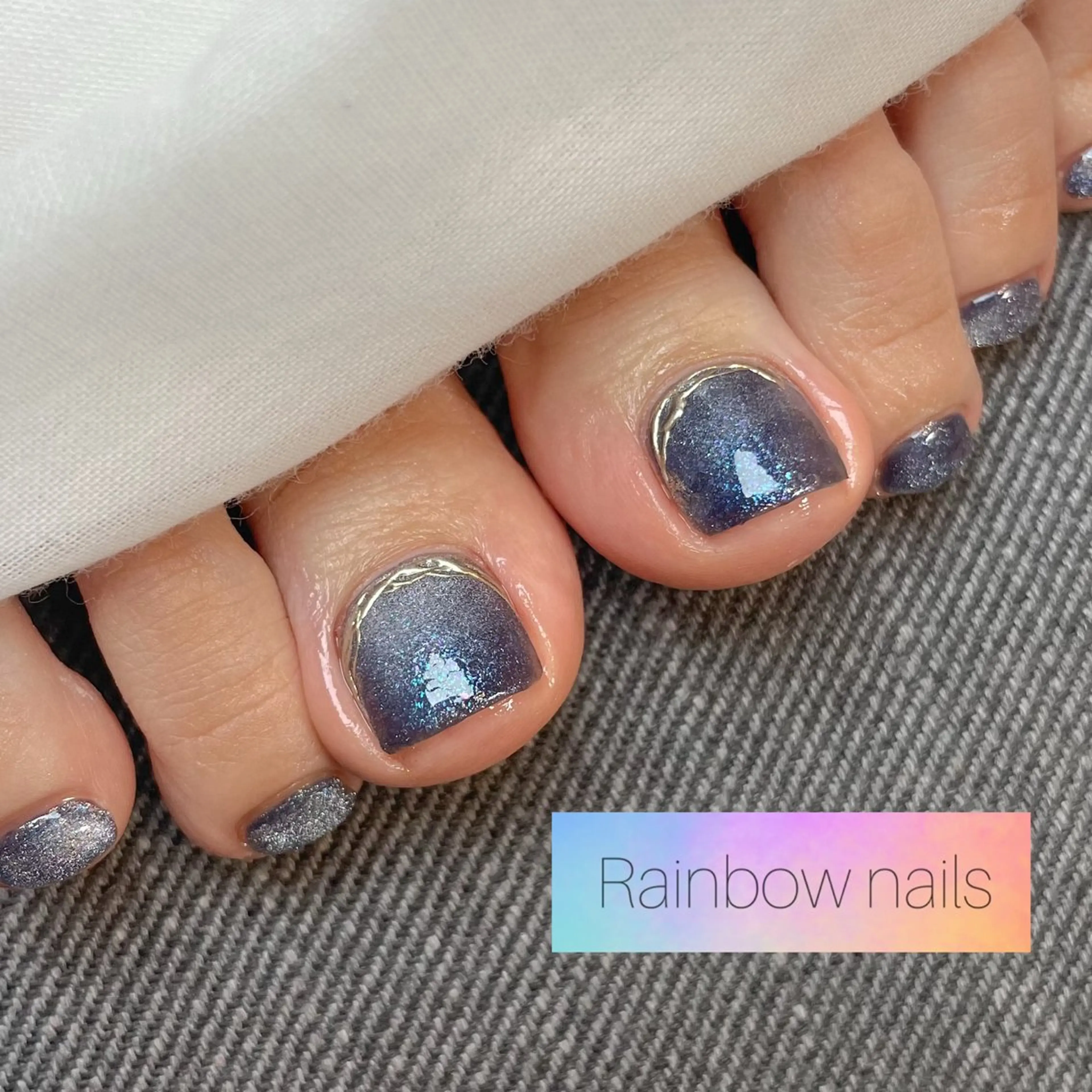 ネイル Rainbow nailsくろちゃんのネイルデザイン