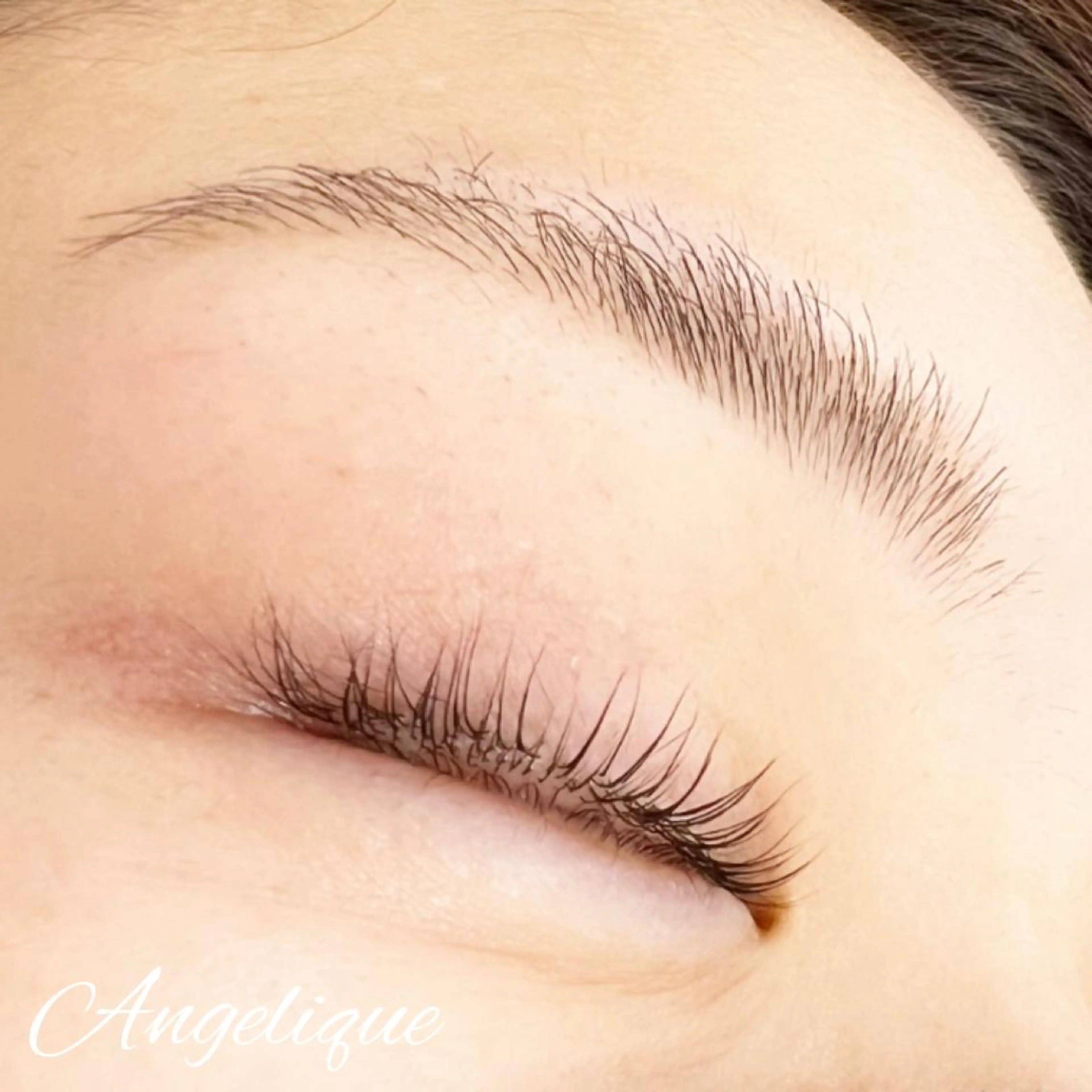 マツエク・マツパ アイブロウ 一重×まつ毛パーマ 田村 莉子のマツエク・マツパデザイン