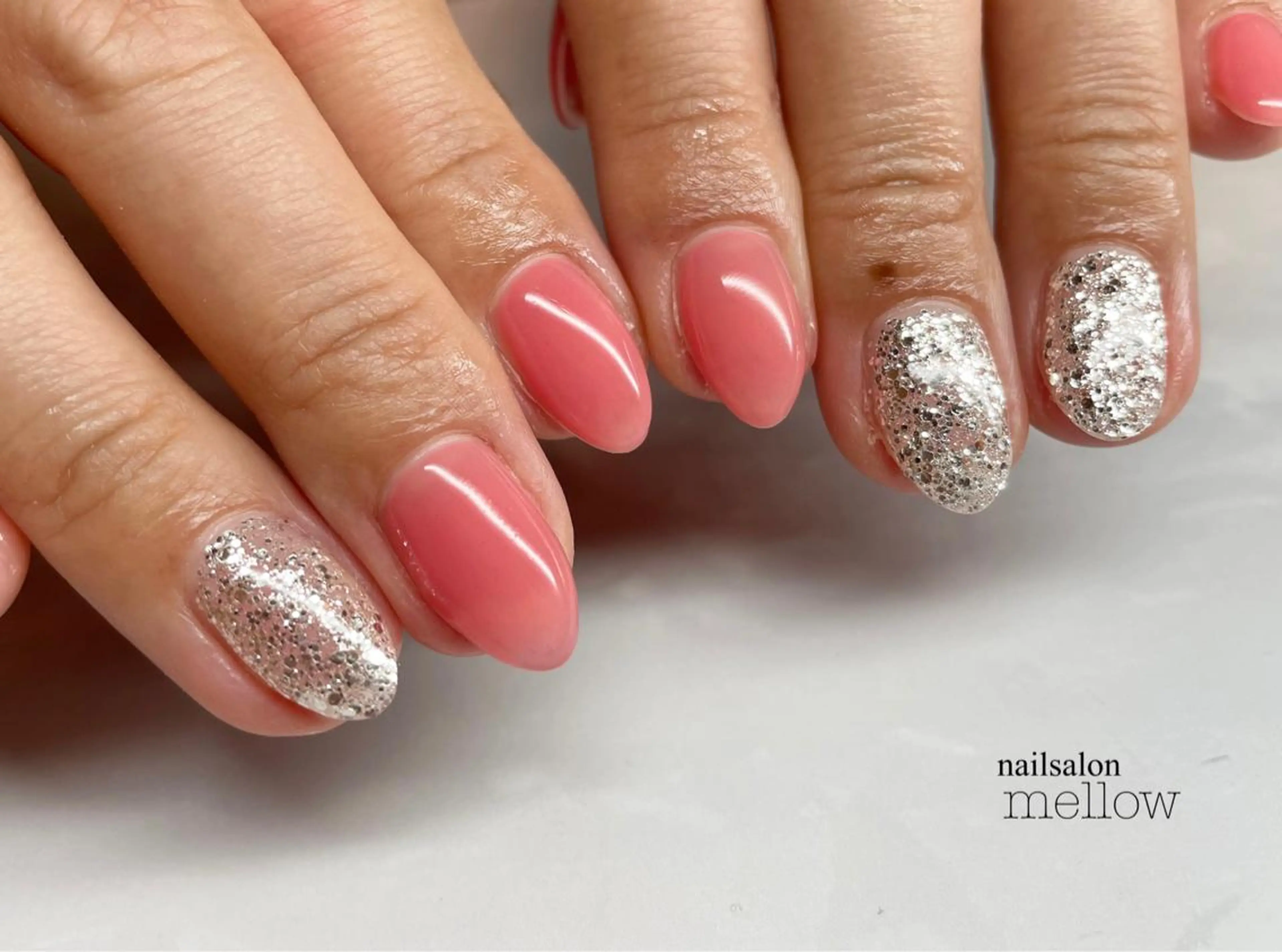 ネイル ピンク 大山 浩美のネイルデザイン