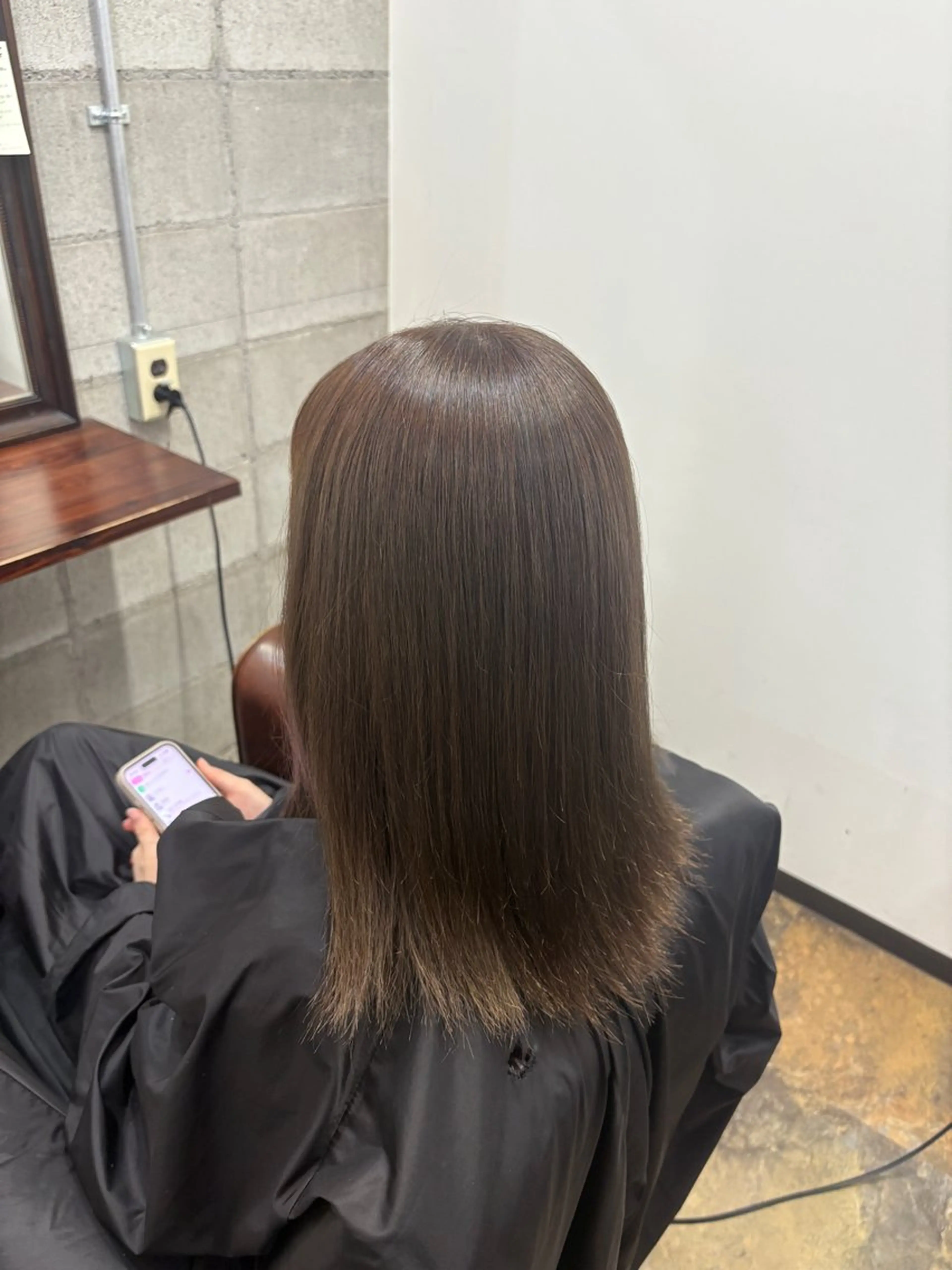 ミディアム カラー 藤井 セリのヘアスタイル