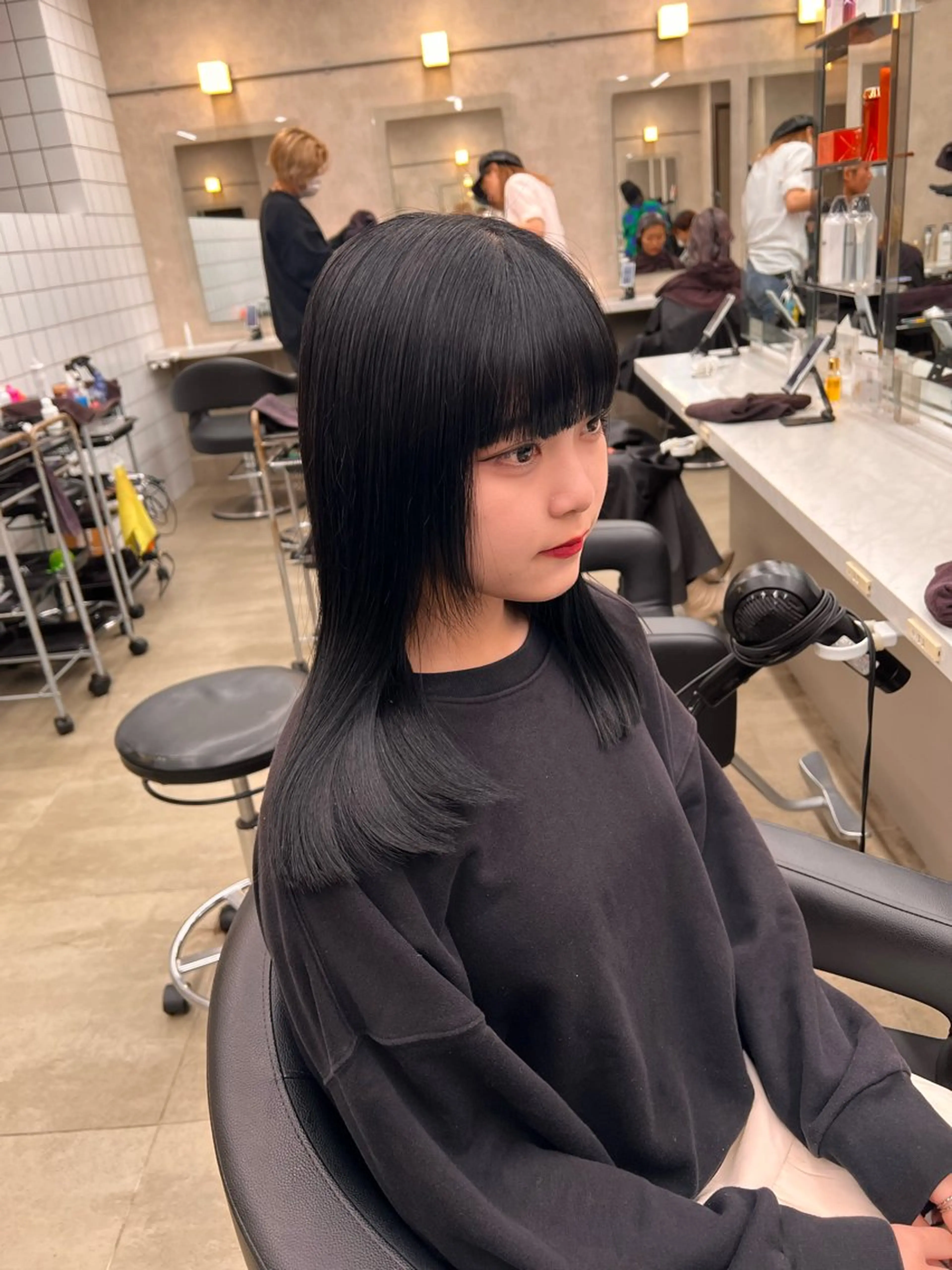 セミロング カラー 💖札幌カラー 指名No.1💖玲奈のヘアスタイル