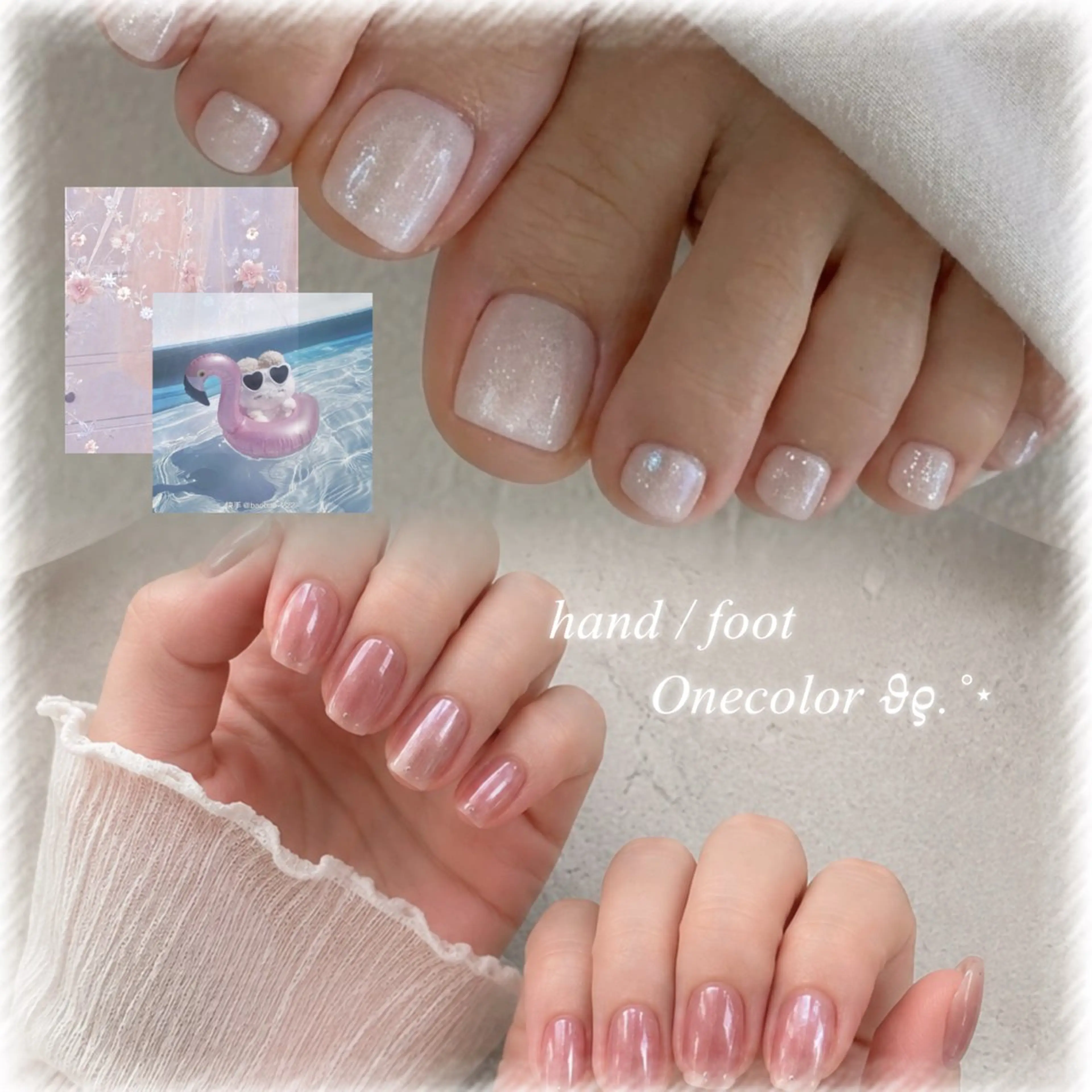【平日限定】フットorハンドネイルワンカラー🍿⋆˙⟡(オフあり)の写真