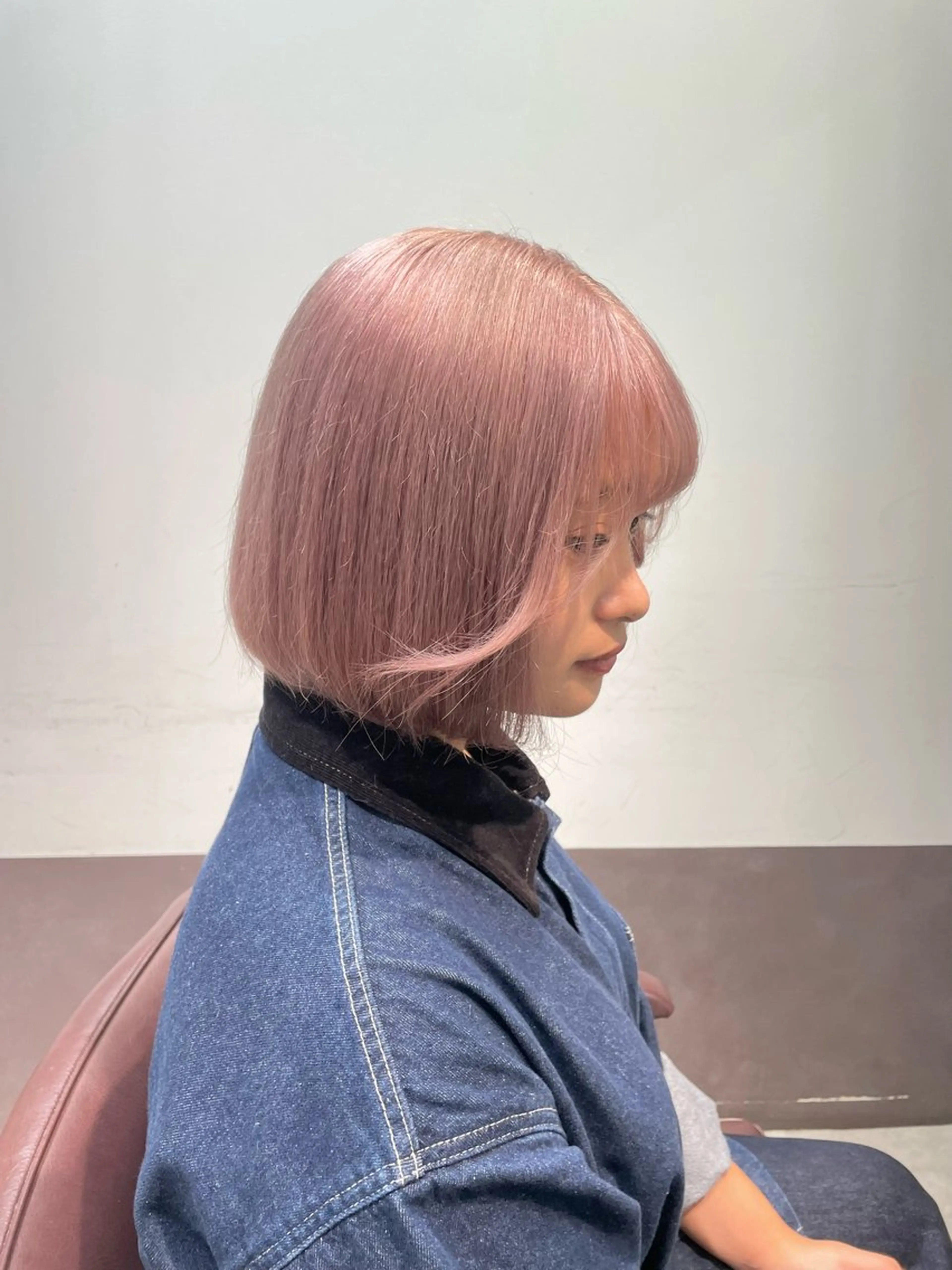 ミディアム トリートメント ヘアカラー 顔周りレイヤー/新宿 /モテ艶カラー/航介のヘアスタイル