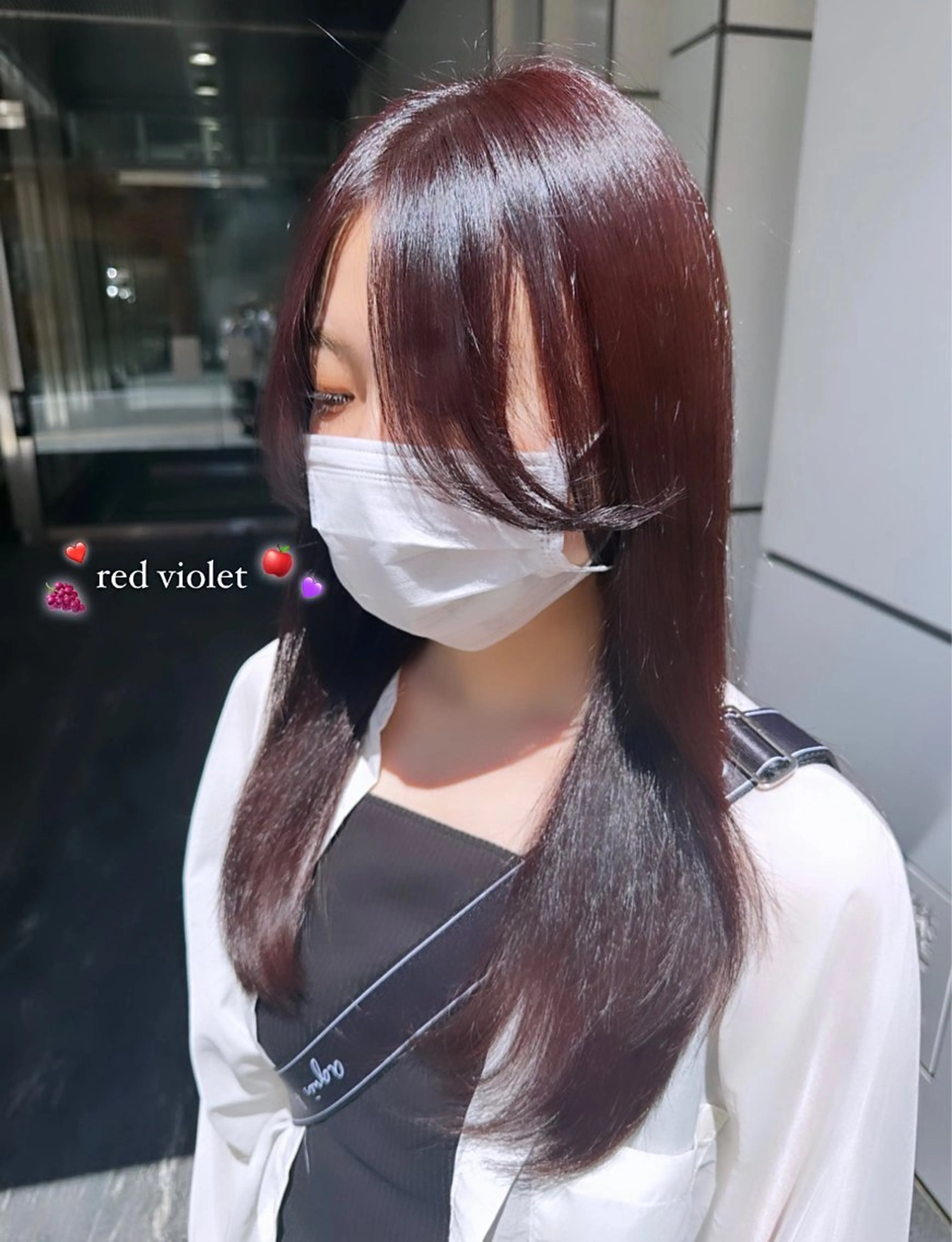 カラー ブリーチ ブリーチなしカラー レッドカラー バイオレットカラー natsumi♡/ nene副店長のヘアスタイル