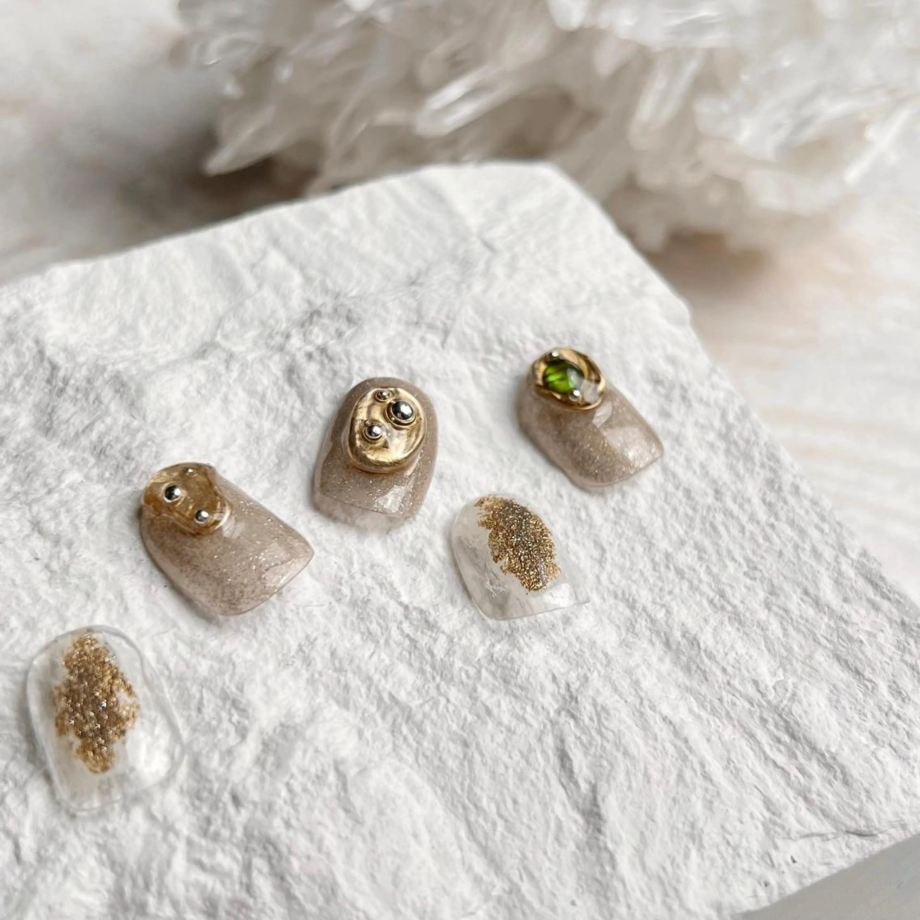 ネイル マグネットネイル ニュアンスネイル ショートネイル gemickle nailのネイルデザイン