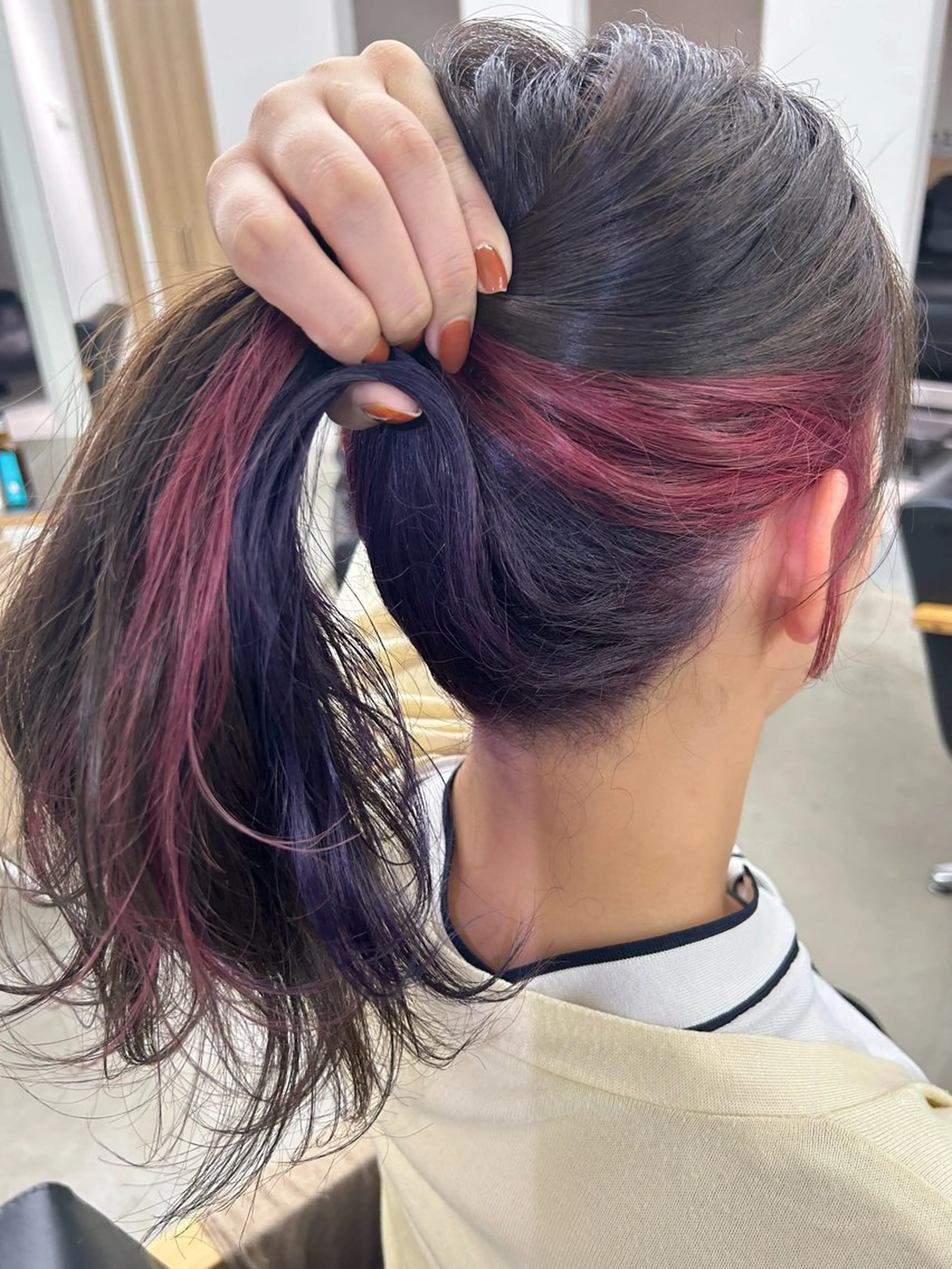 ロング カラー インナーカラー noa  🦋 ブリーチ/暖色のヘアスタイル