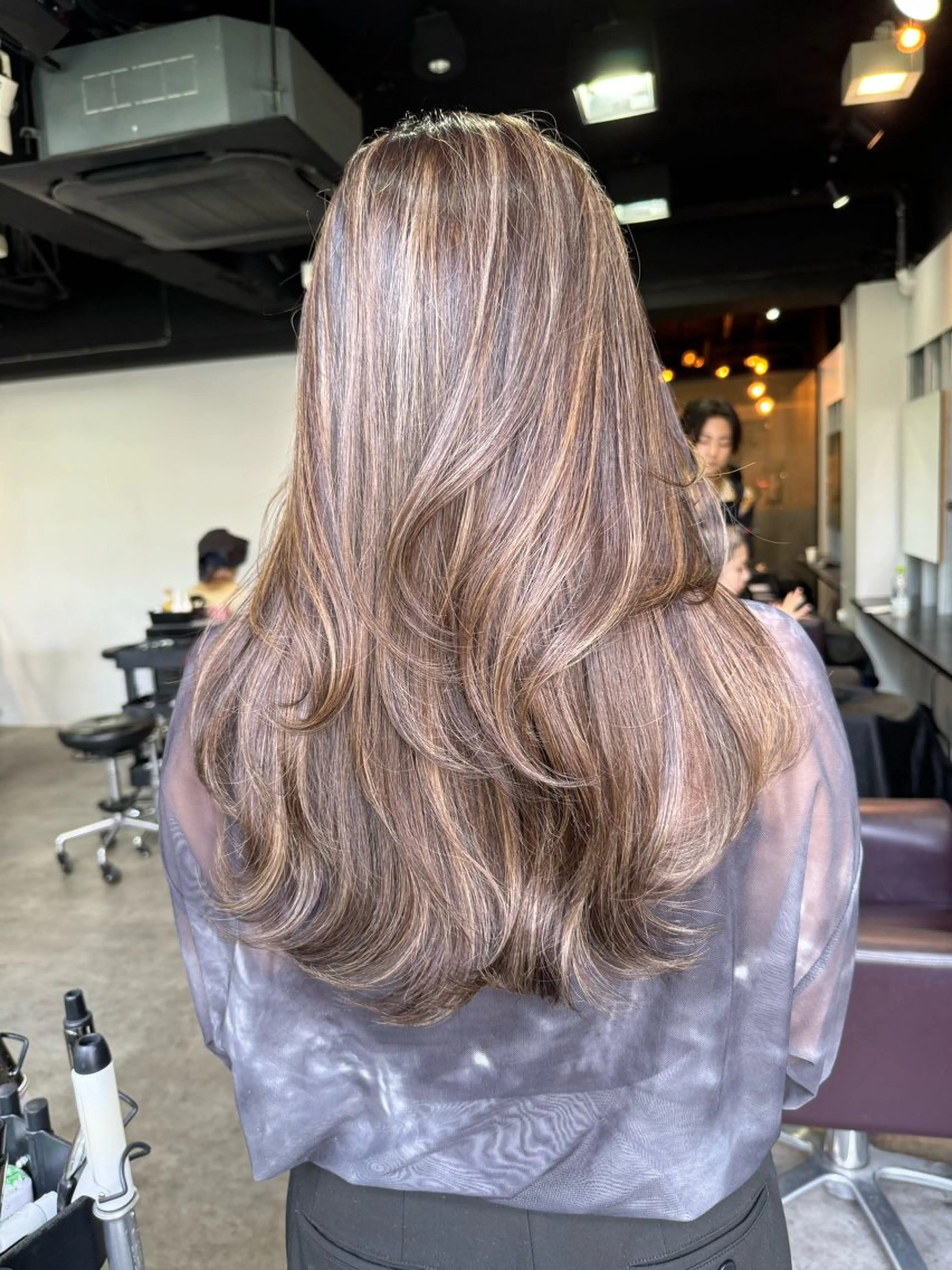 ロング ヘアカラー トリートメント 🩵透明感艶髪 縮毛矯正masa🩵のヘアスタイル