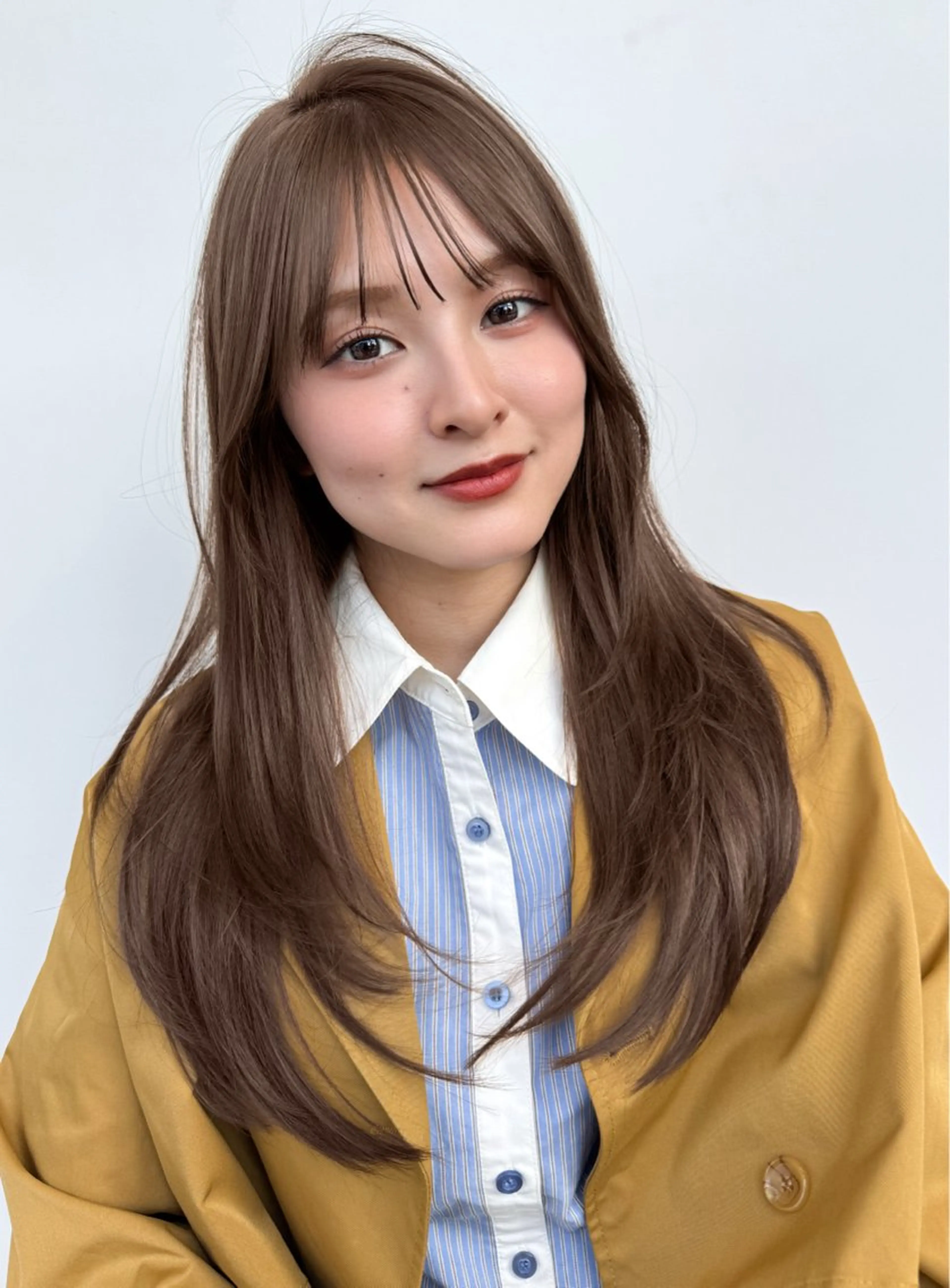 【 🌈4月限定🌈】 ブリーチ無し透明感or暖色カラー🎀+髪質改善トリートメント✨️︎︎+marbb付き🫧の写真