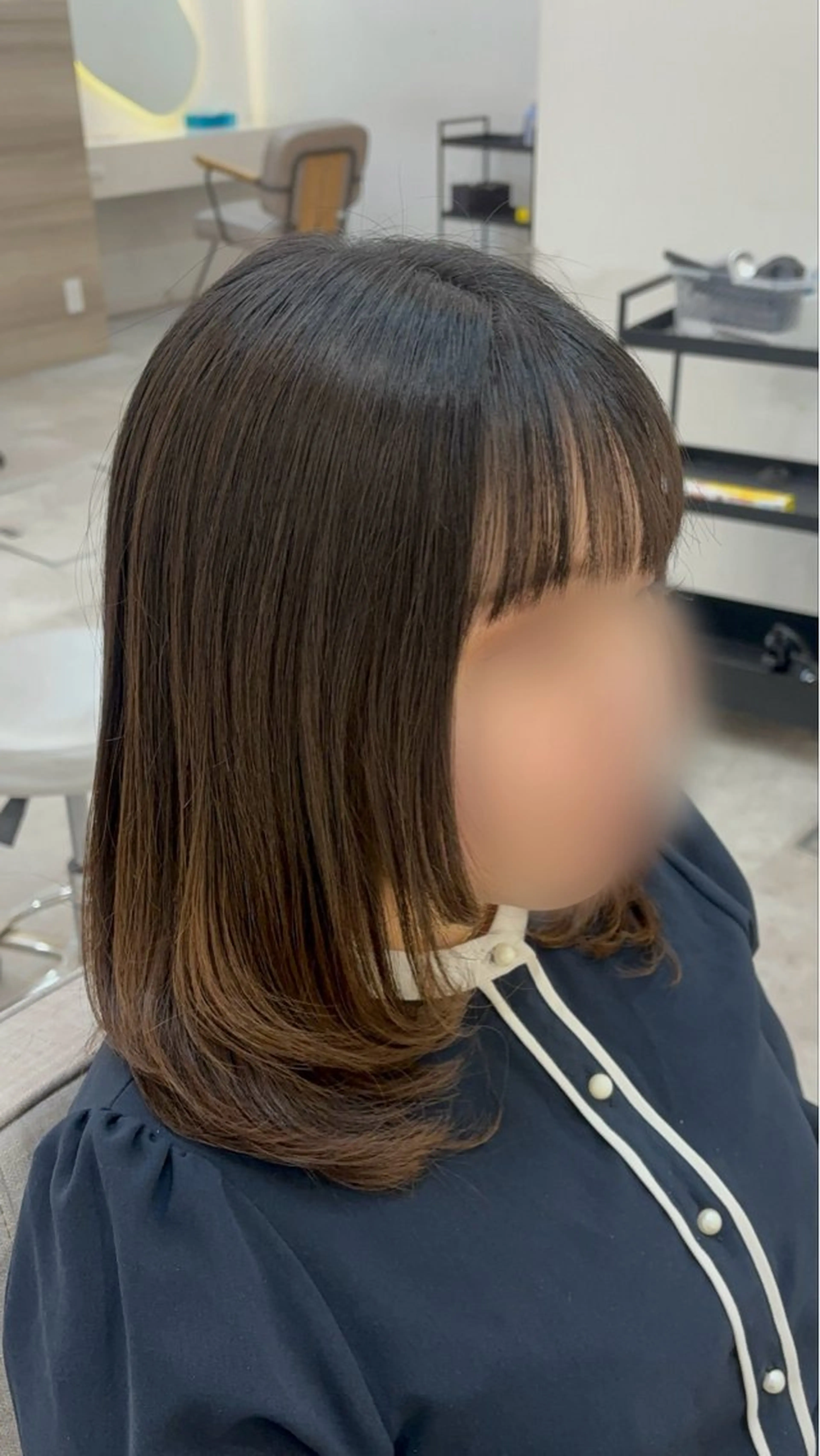 ミディアム himari/縮毛 矯正/熊谷のヘアスタイル