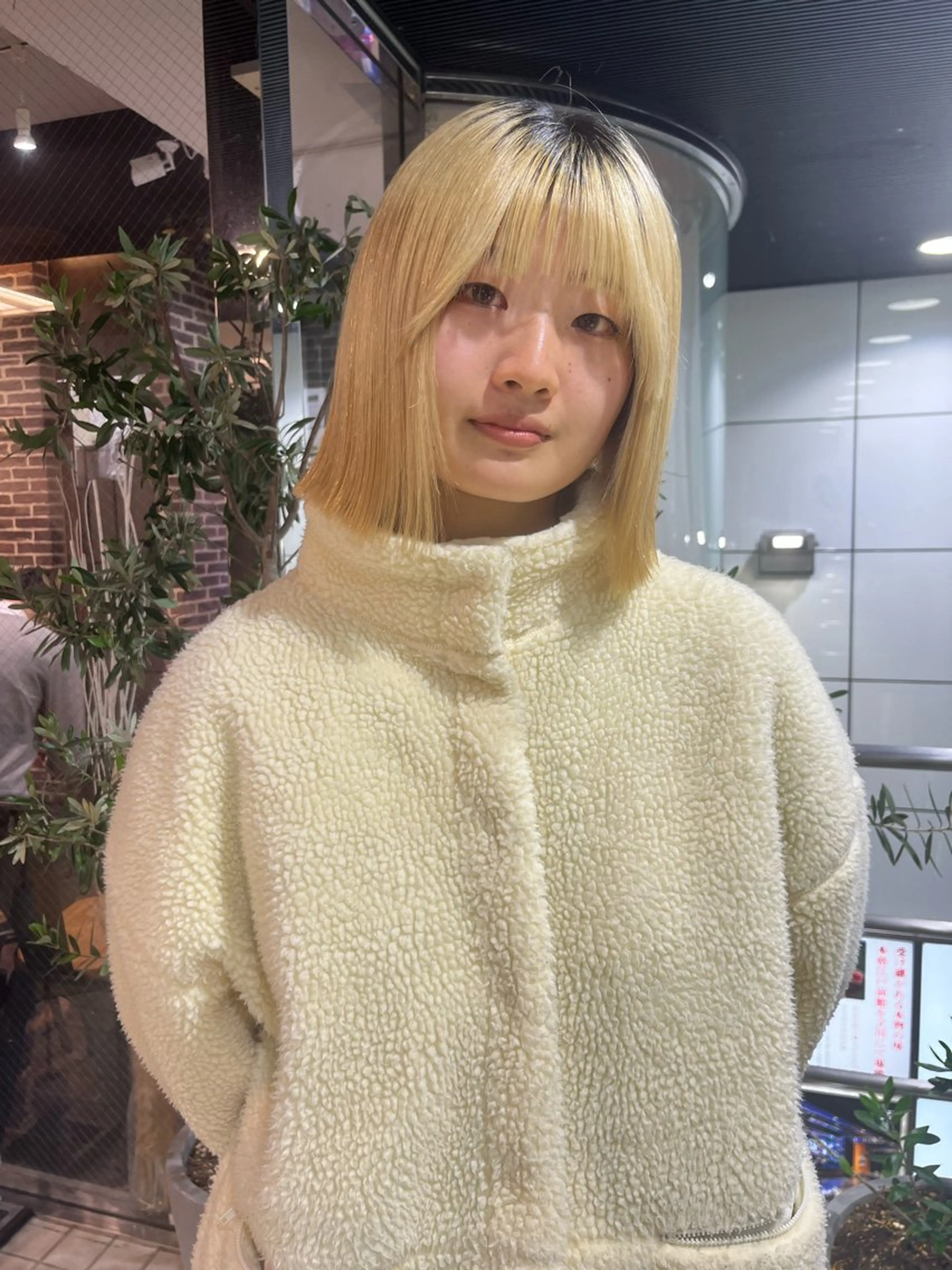 ミディアム 髪質改善 💖デザインカラー/ タダ ハナカ💖のヘアスタイル