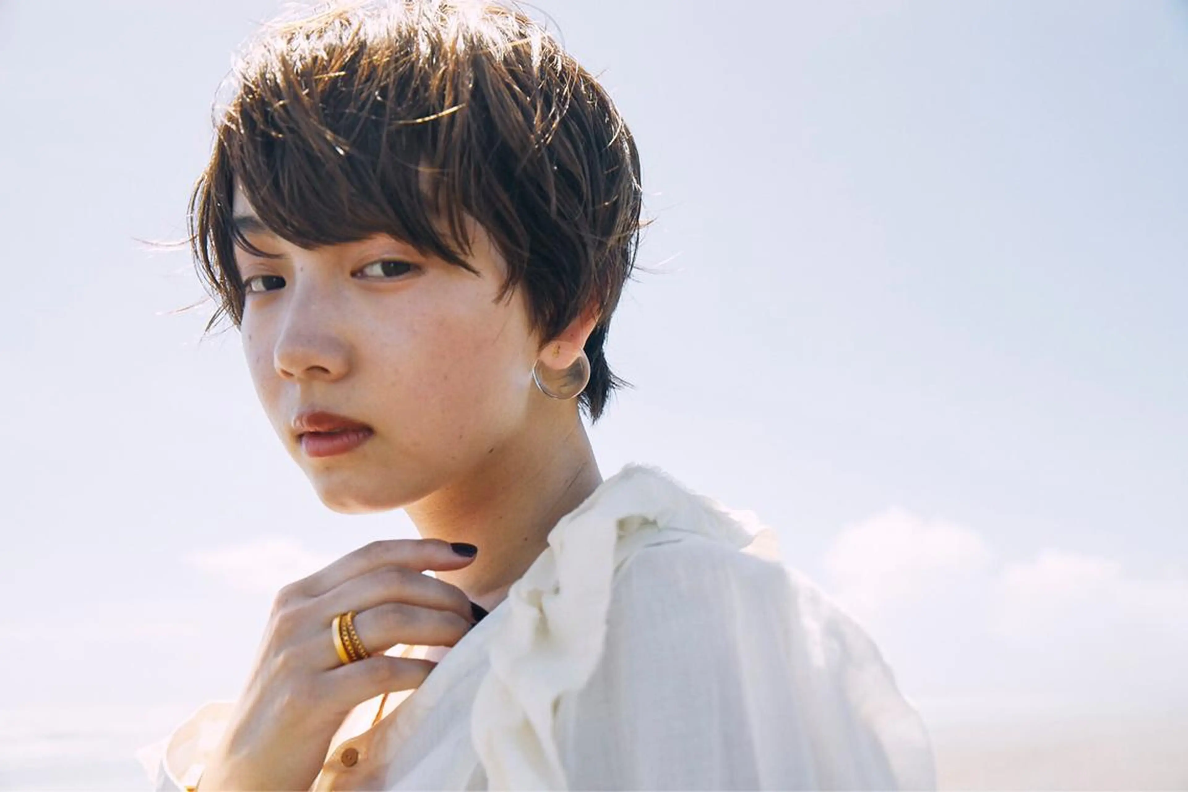 ショート ショートヘア カット トリートメント 💓パーマ，💗 レイヤーカットのヘアスタイル