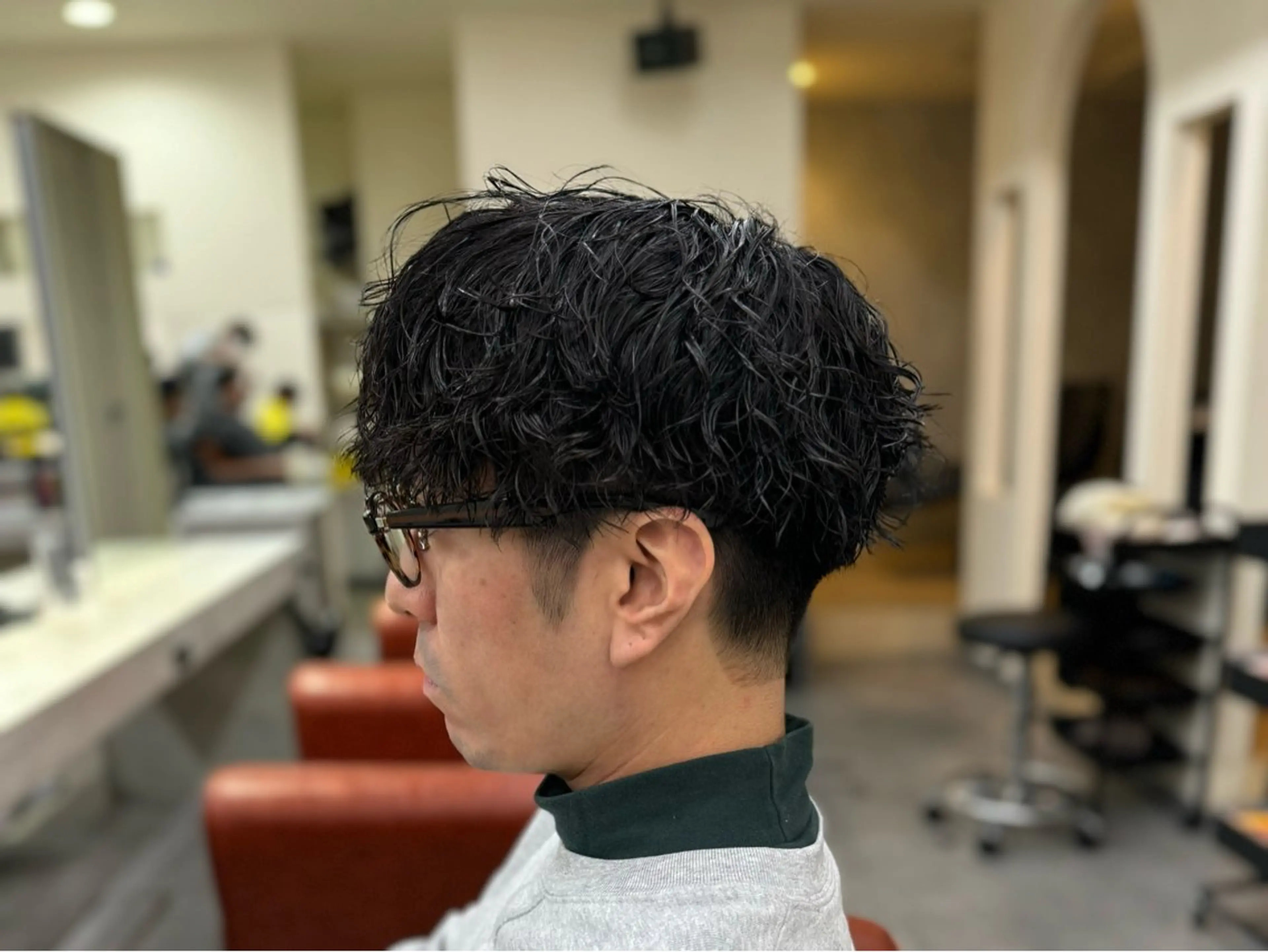 パーマ メンズ カット パーマ パーマ/京都駅 /メンズ/藤井 翔のヘアスタイル