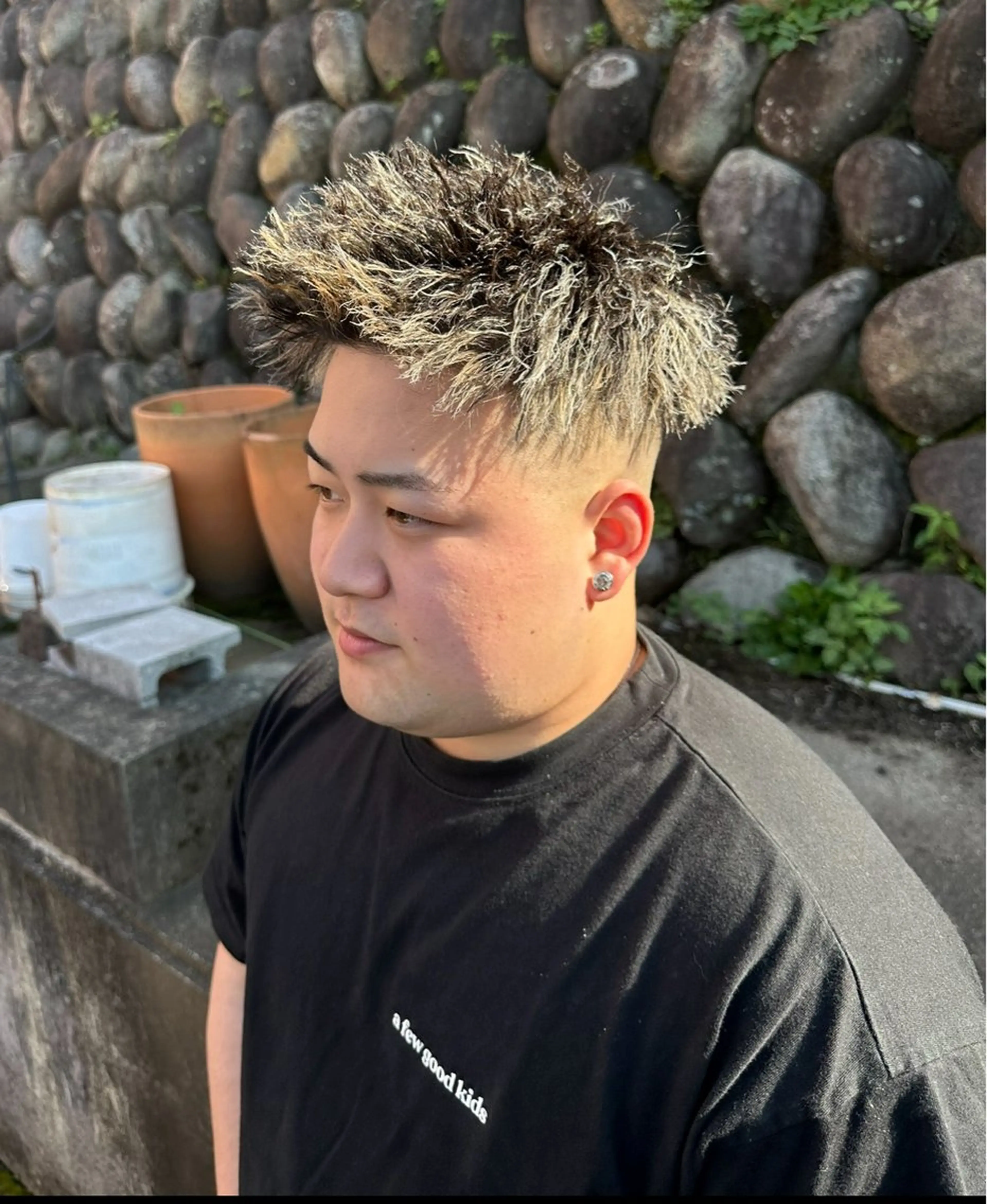 ショート カラー メンズ メンズメッシュ メッシュ 菅原 大空のヘアスタイル