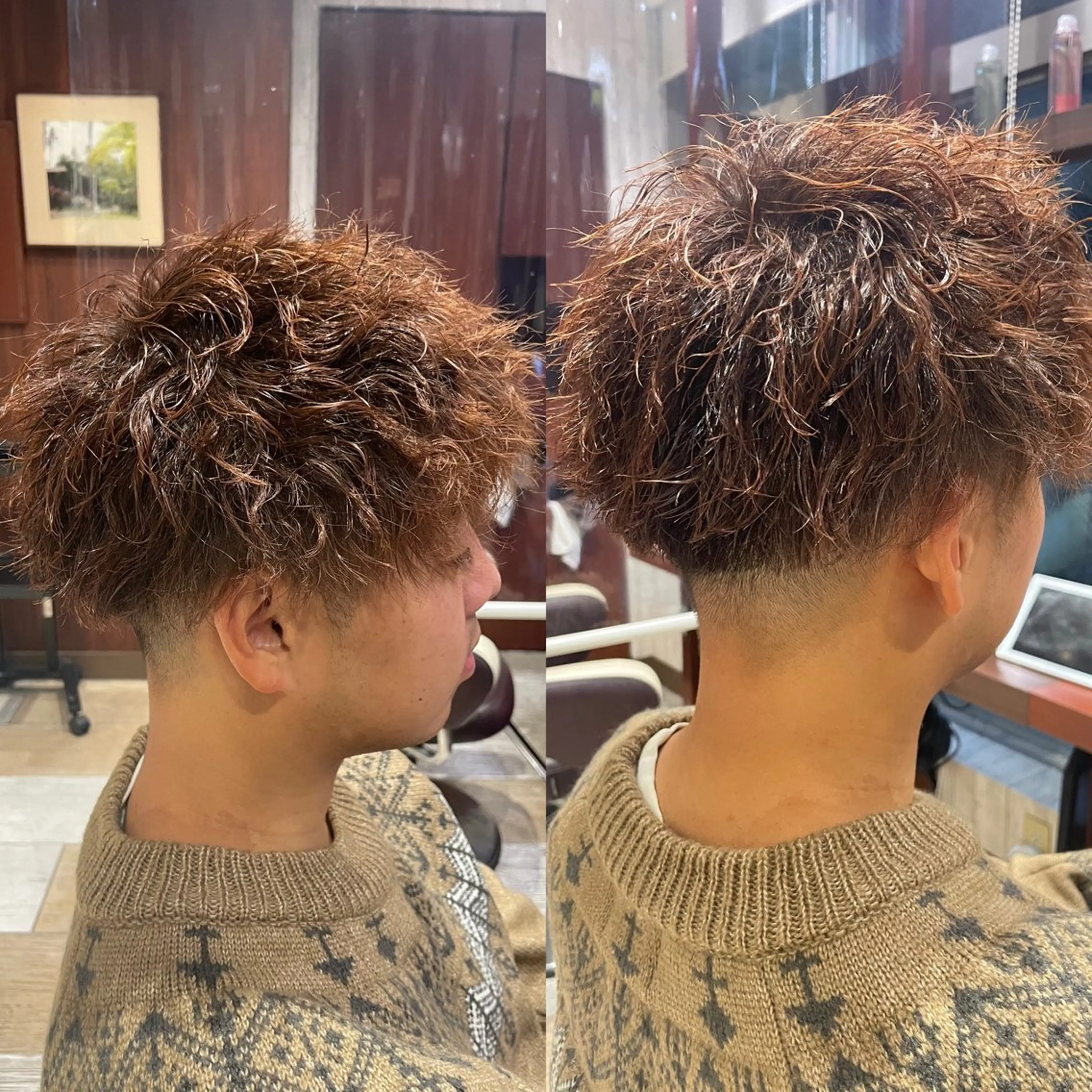 メンズ カット パーマ トリートメント EARTH菊名店👾 ひらのすぐるのヘアスタイル