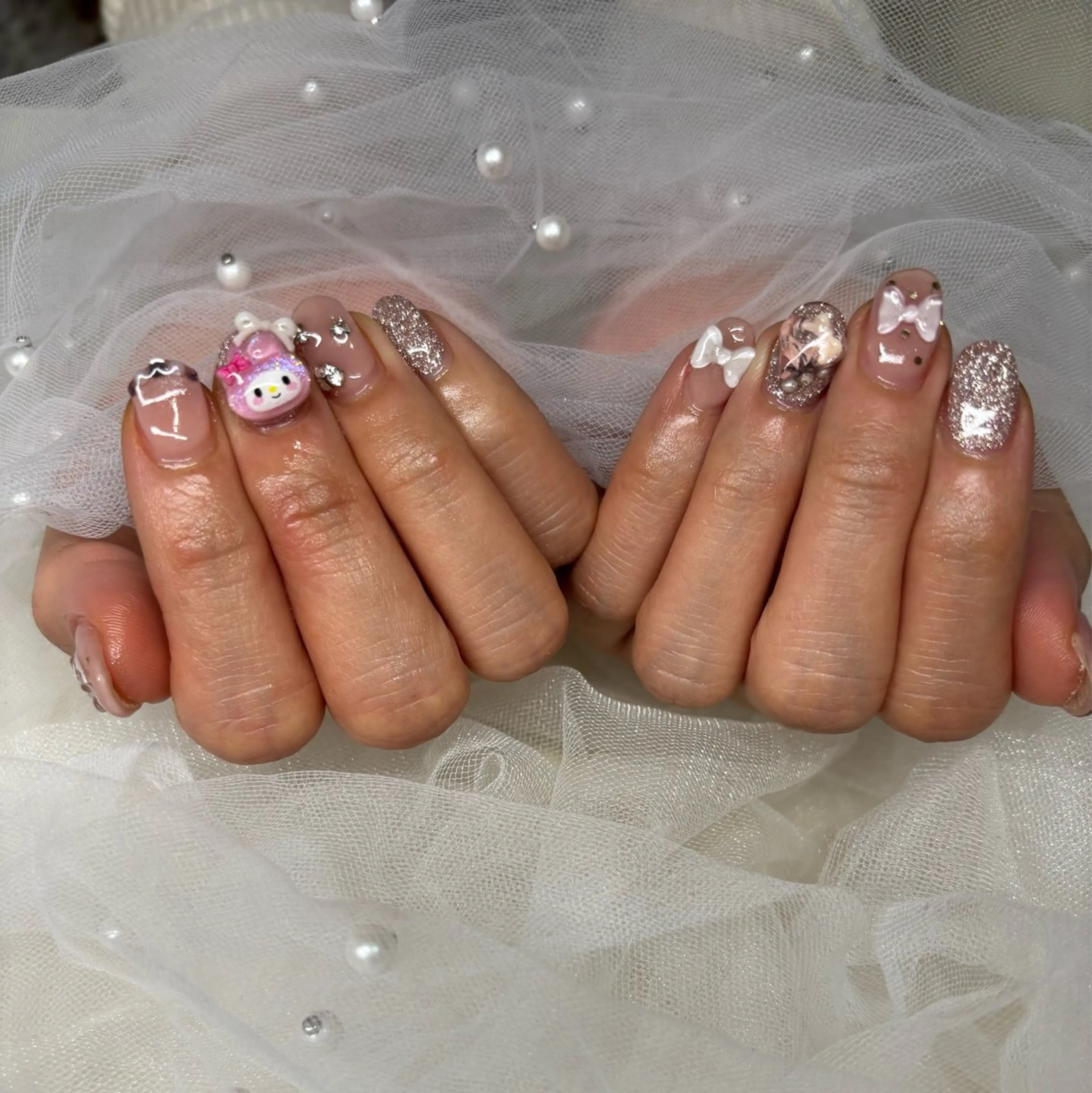 ミディアム Amonail♡ RINAのネイルデザイン