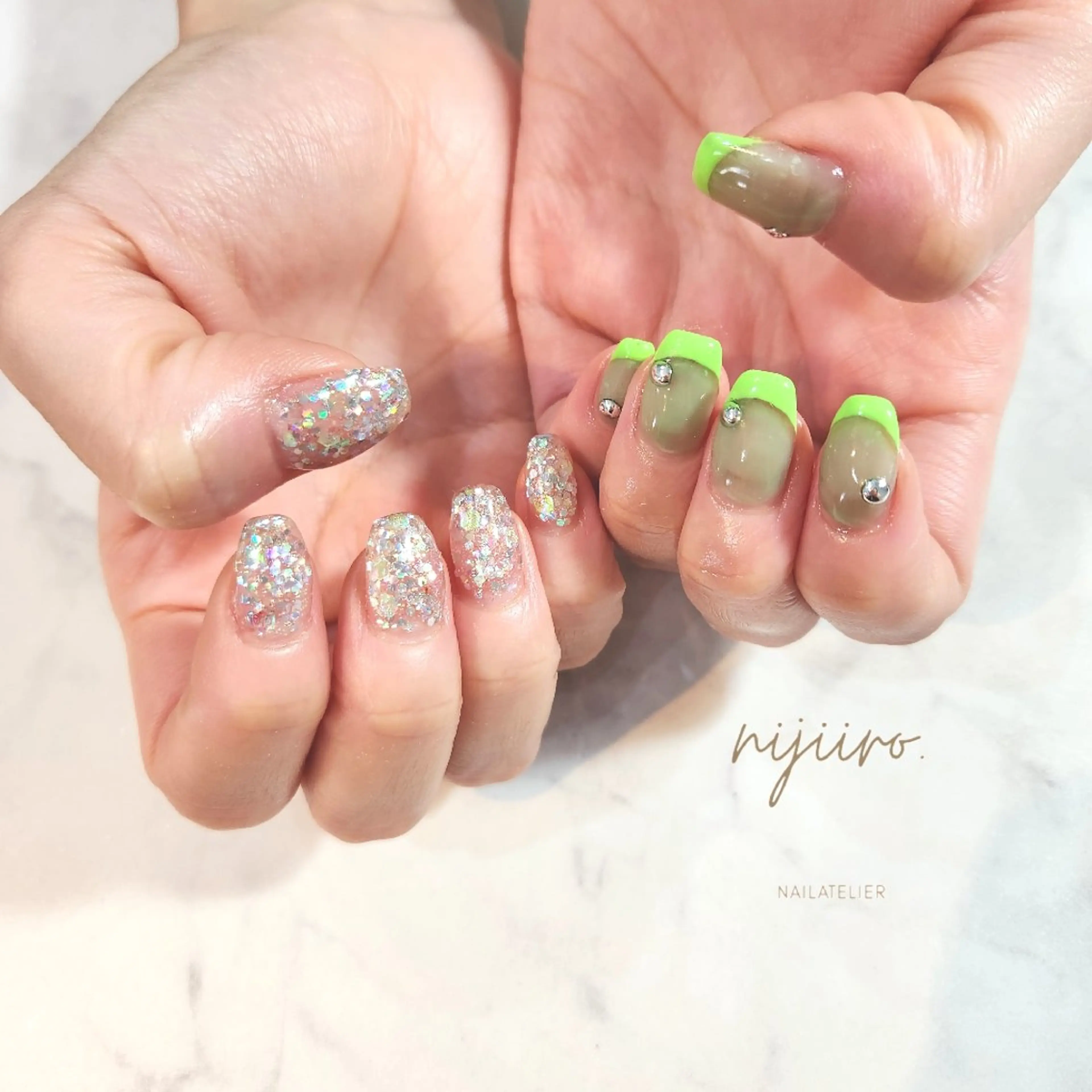 ネイル ハンドネイル nijiiro🌈 サトウのネイルデザイン