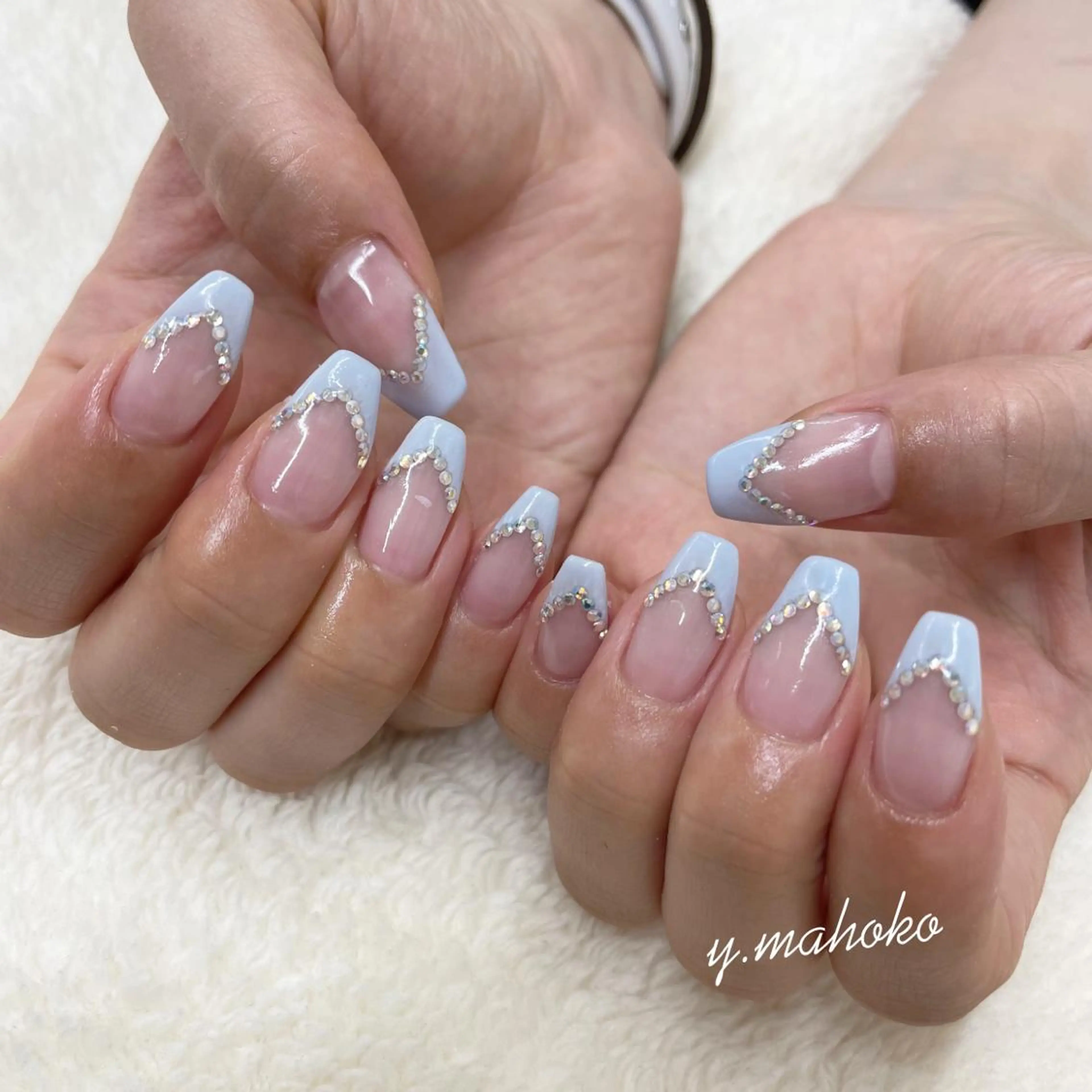 ネイル ハンドネイル パラジェル有/ 長さだし/mahoのネイルデザイン