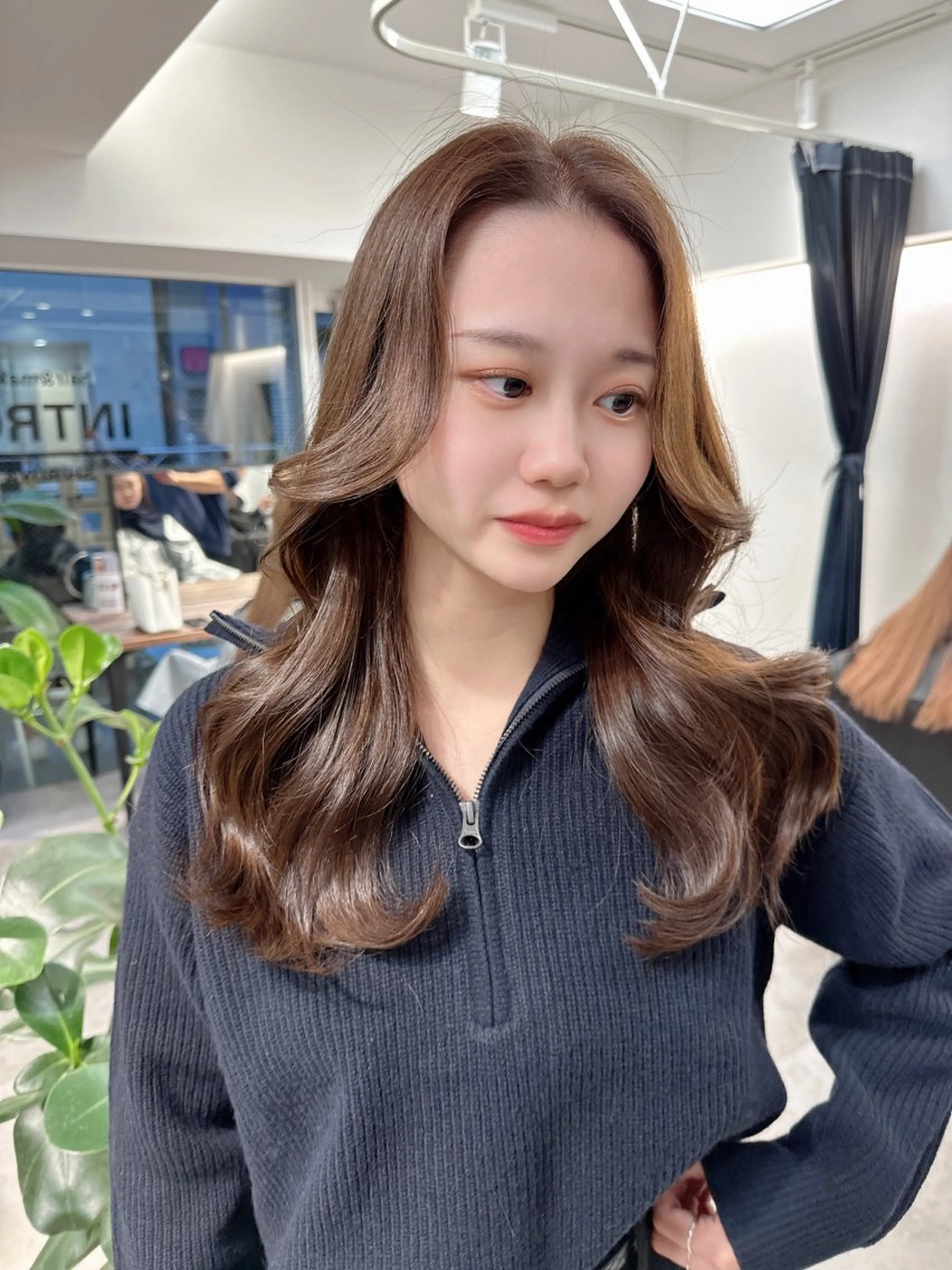 ミディアム カラー 韓国ヘア 店長NEGIのヘアスタイル