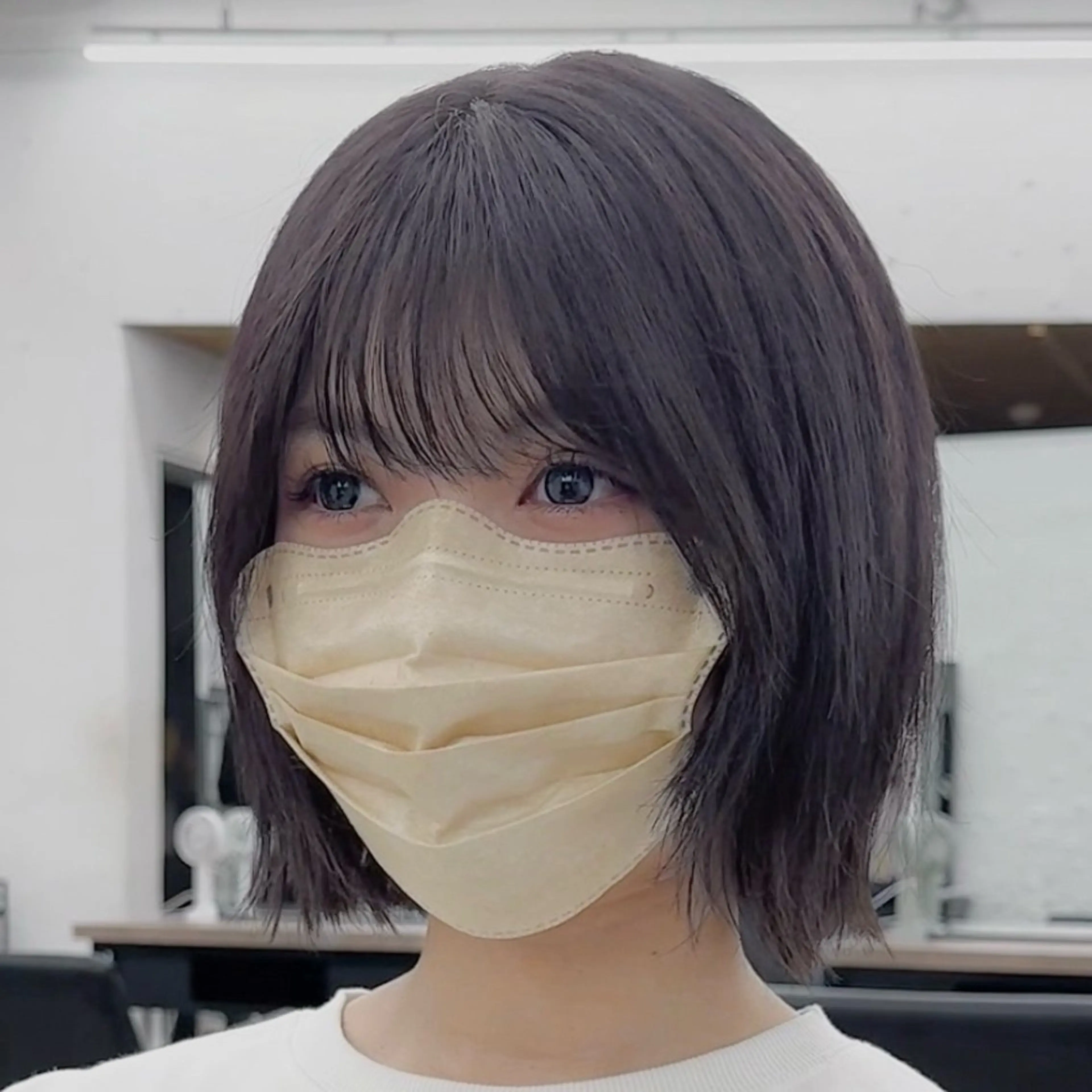 ミディアム カラー ボブレイヤー ボブ 顔周りカット レイヤーカット 柔らかいレイヤー🌿 大人ヘア/みっきーのヘアスタイル