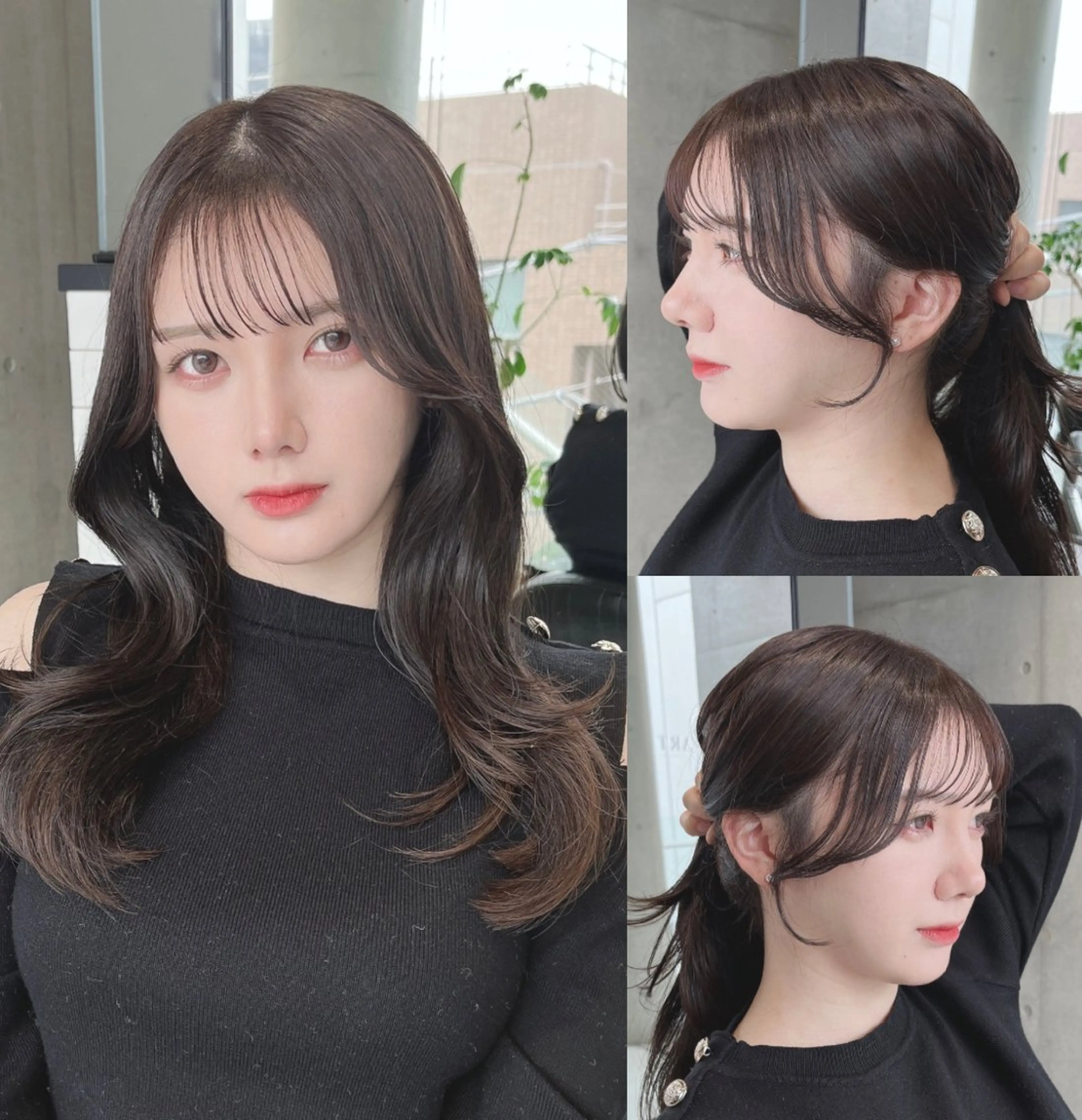 ミディアム カラー カット ヘアカラー トリートメント 🌫️大人韓国ヘア 🌫️naoyaのヘアスタイル