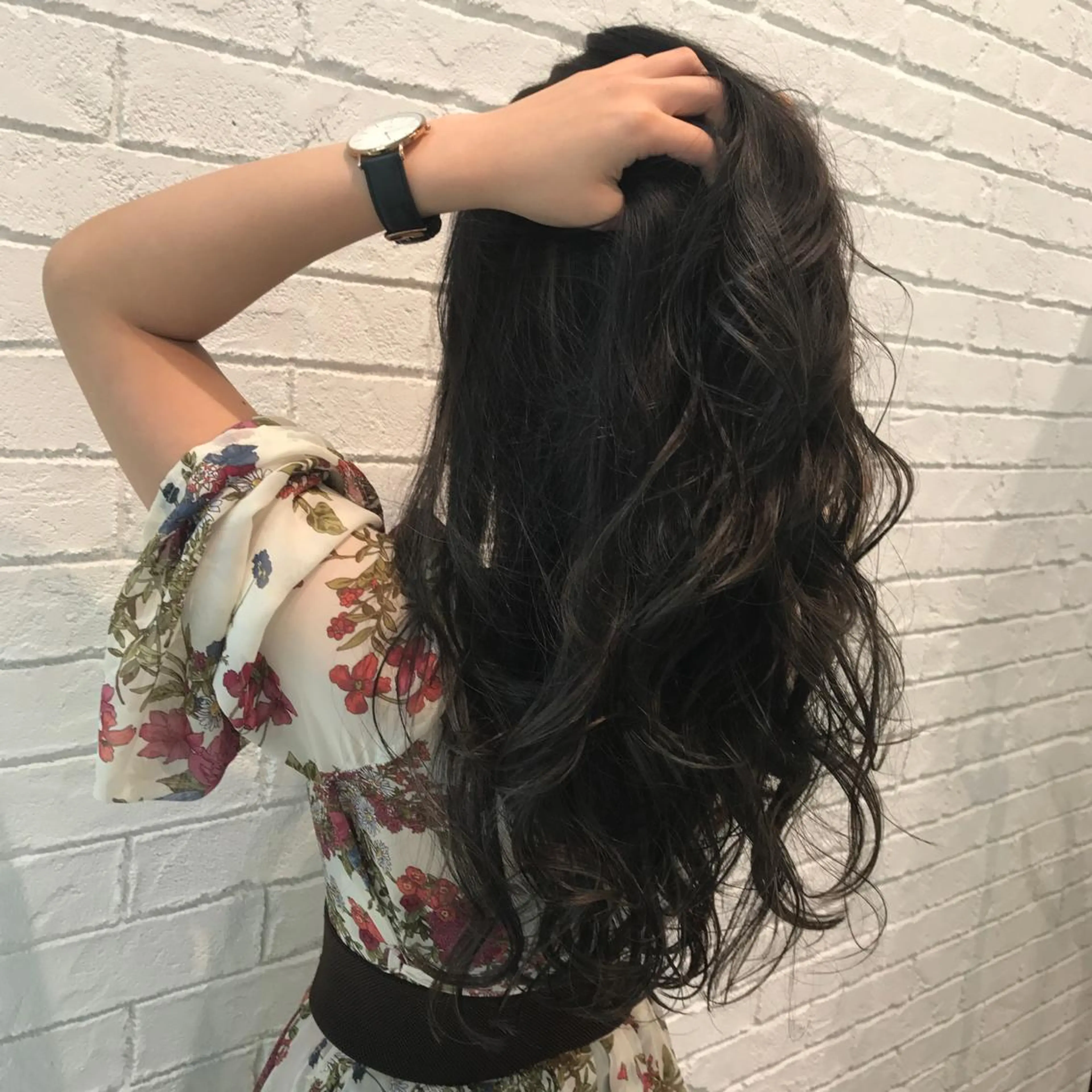 ロング カラー ダークグレー HairMake 3 🐬NANAMIのヘアスタイル