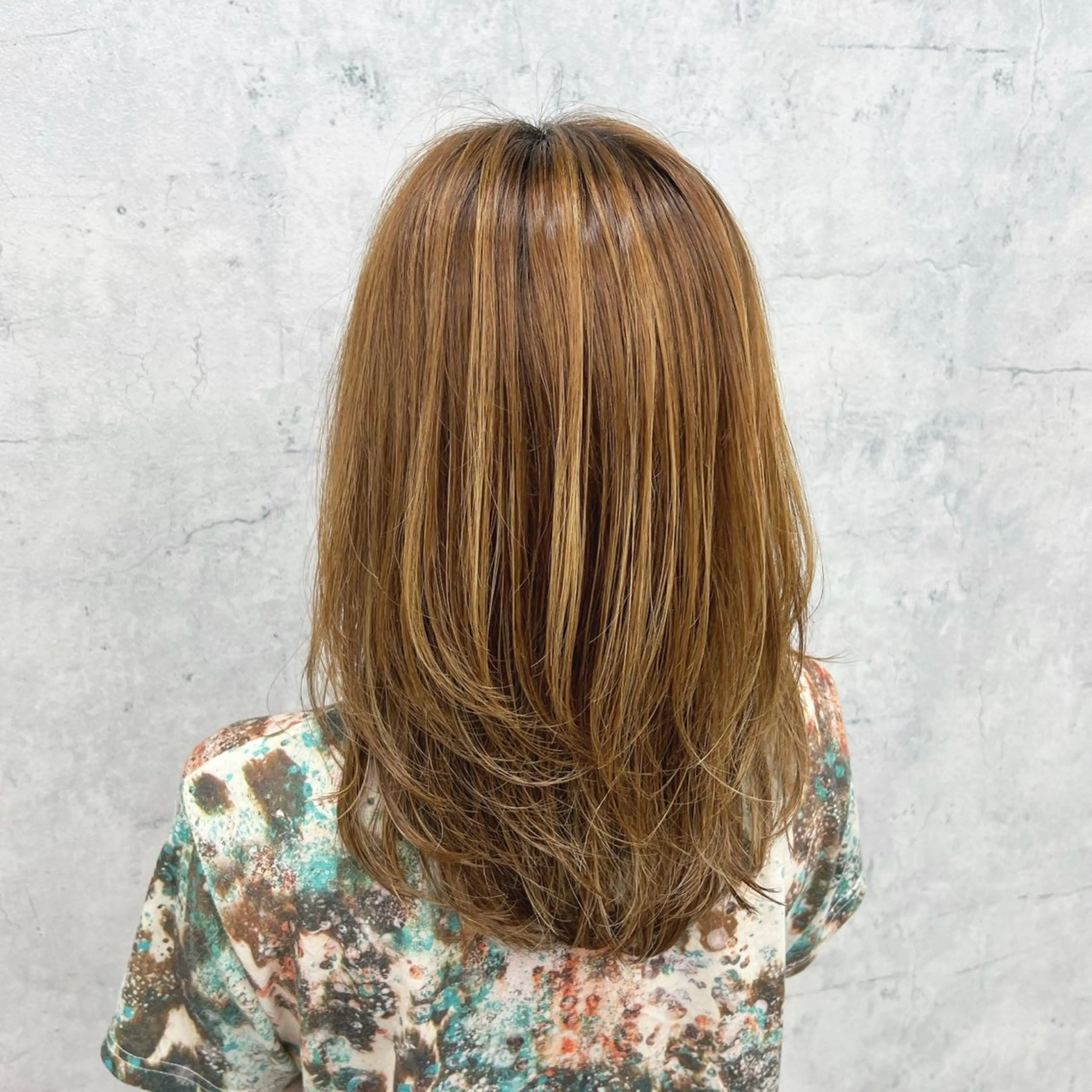 セミロング JUNSHIN🦋 ヘアセット／カラーのヘアスタイル