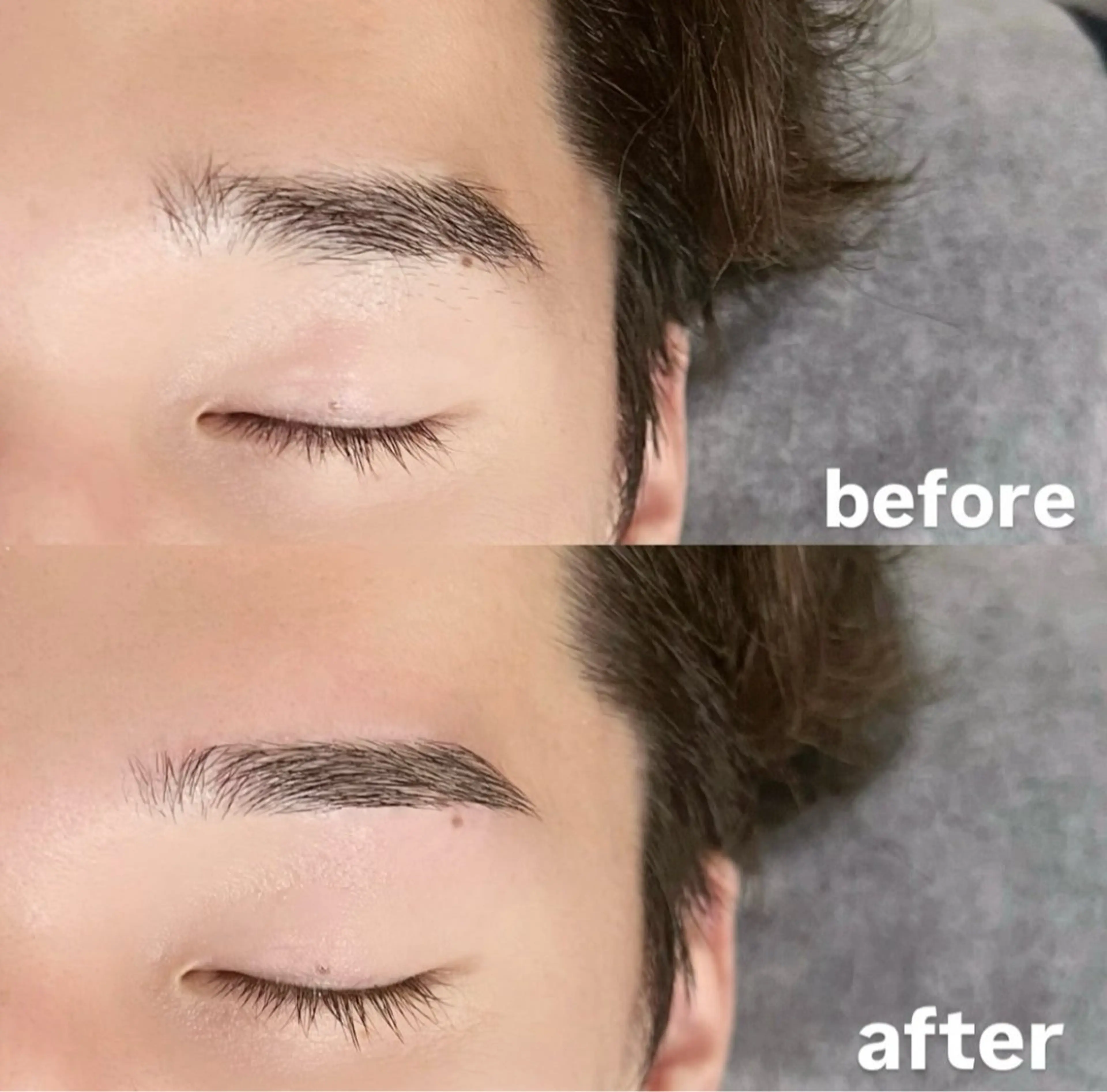 メンズ アイブロウ メンズアイブロウ 眉毛ワックス脱毛 miku .のマツエク・マツパデザイン