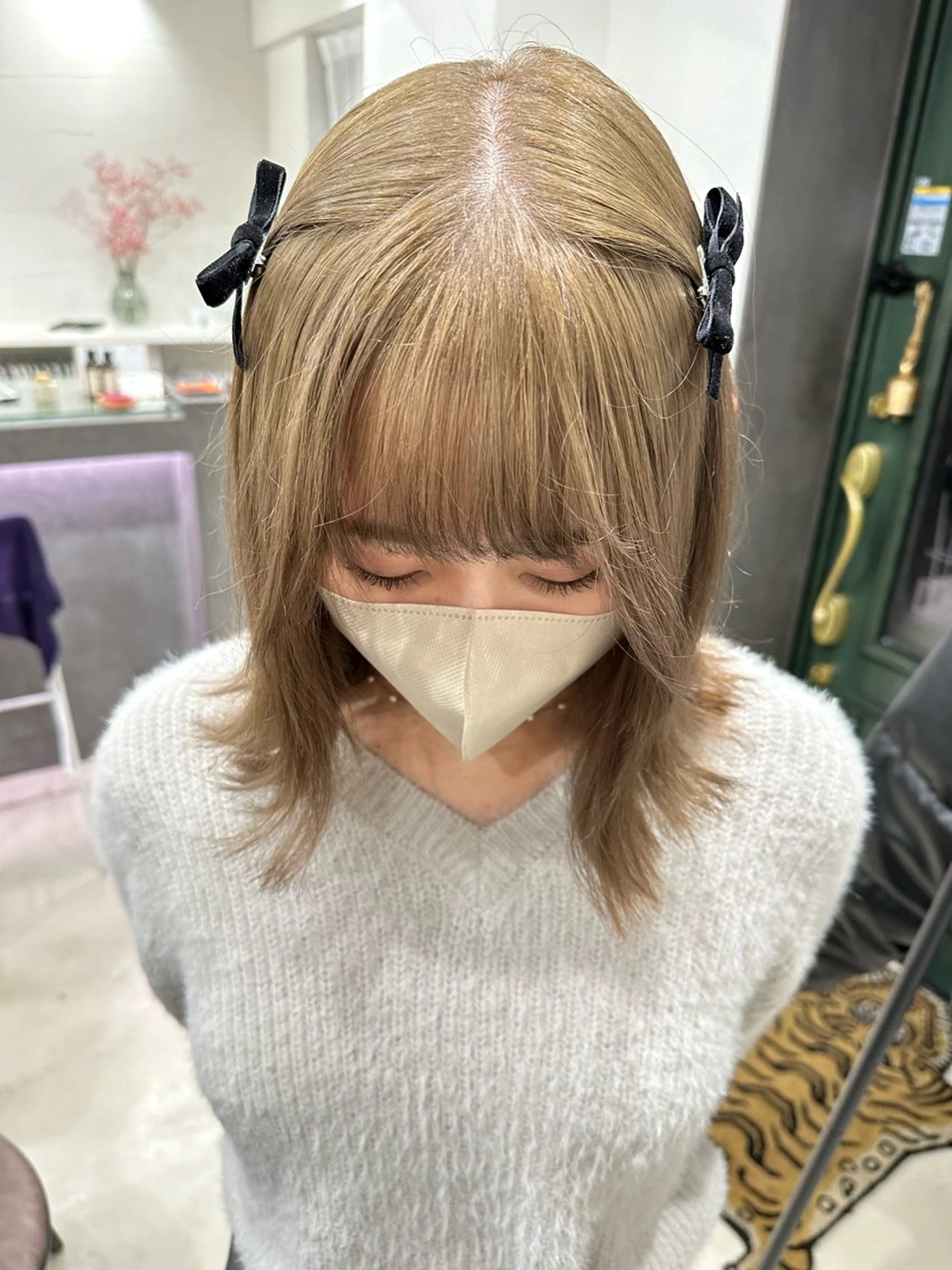 ミディアム カラー さあや 【透け感/艶感】のヘアスタイル