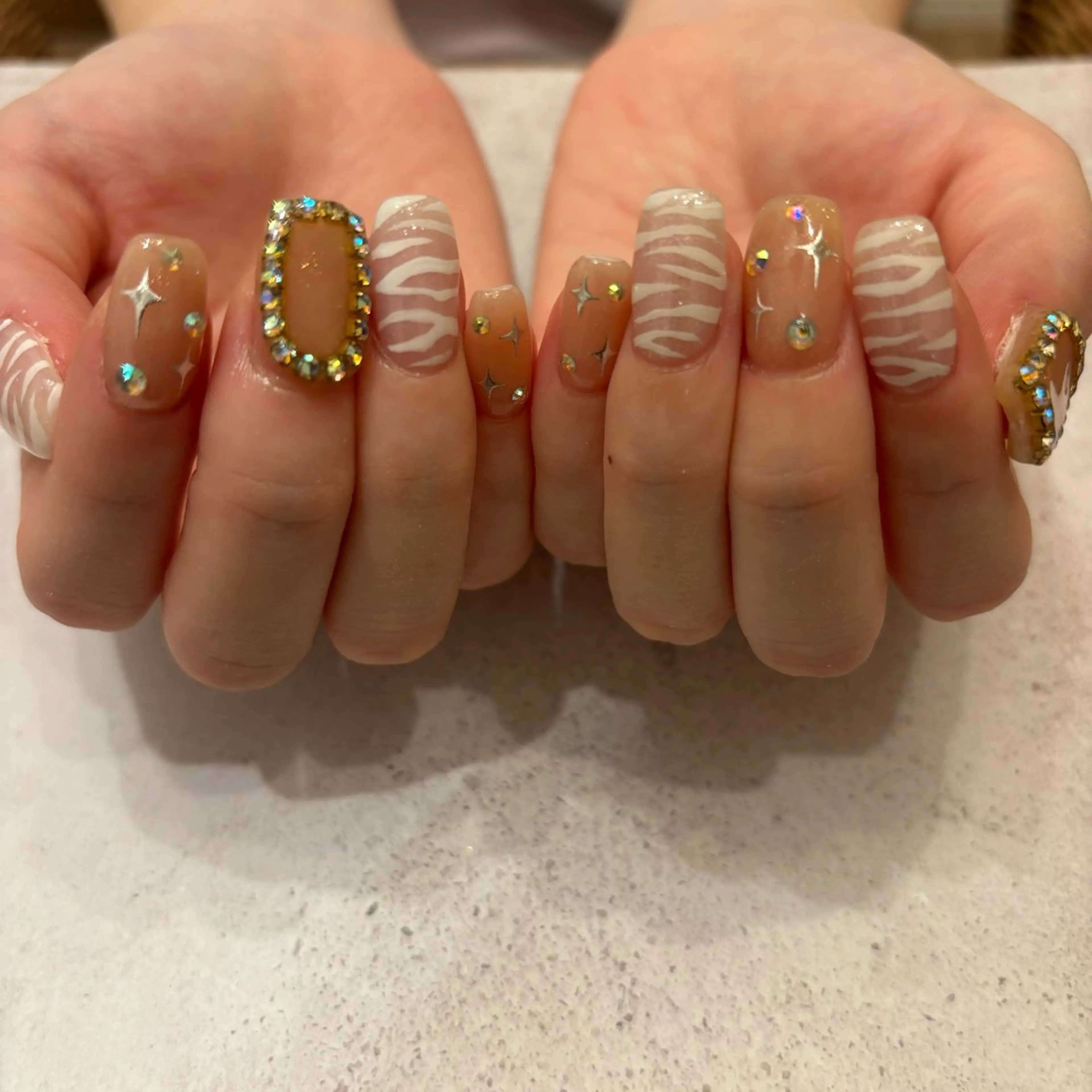 ネイル ハンドネイル Sea  nail by emaのネイルデザイン