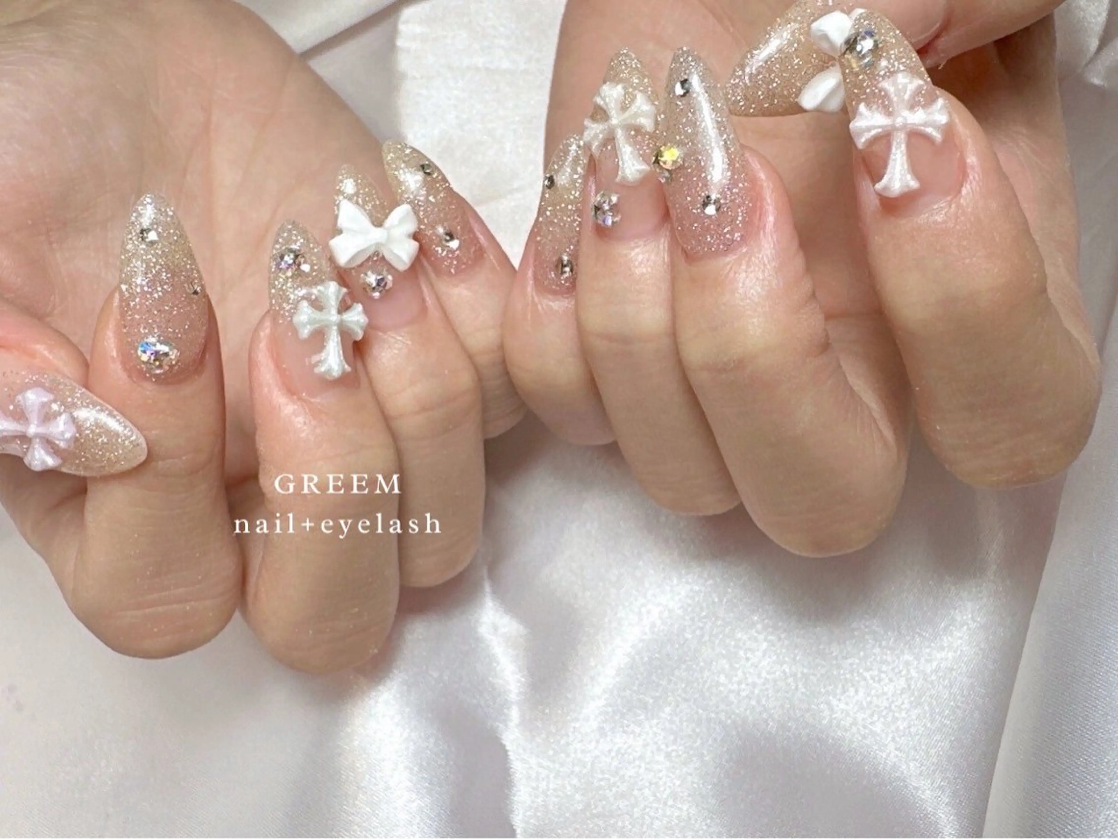 ネイル フラッシュネイル ハンドネイル GREEM グリームのネイルデザイン