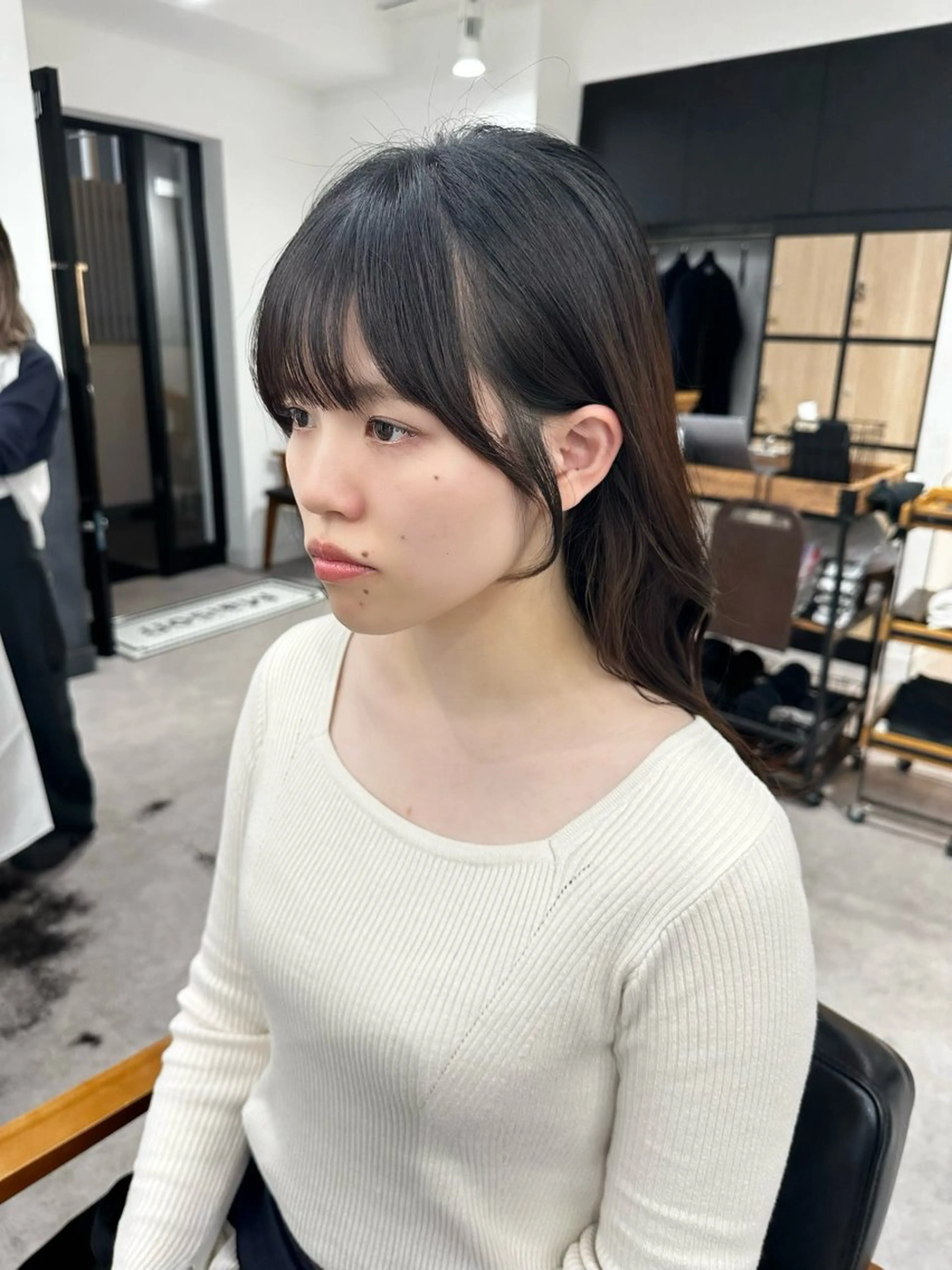 ロング カラー パーマ ヘアアレンジ メンズ キッズ カット ヘアカラー レイヤーカット/ 巻ける縮毛矯正のヘアスタイル
